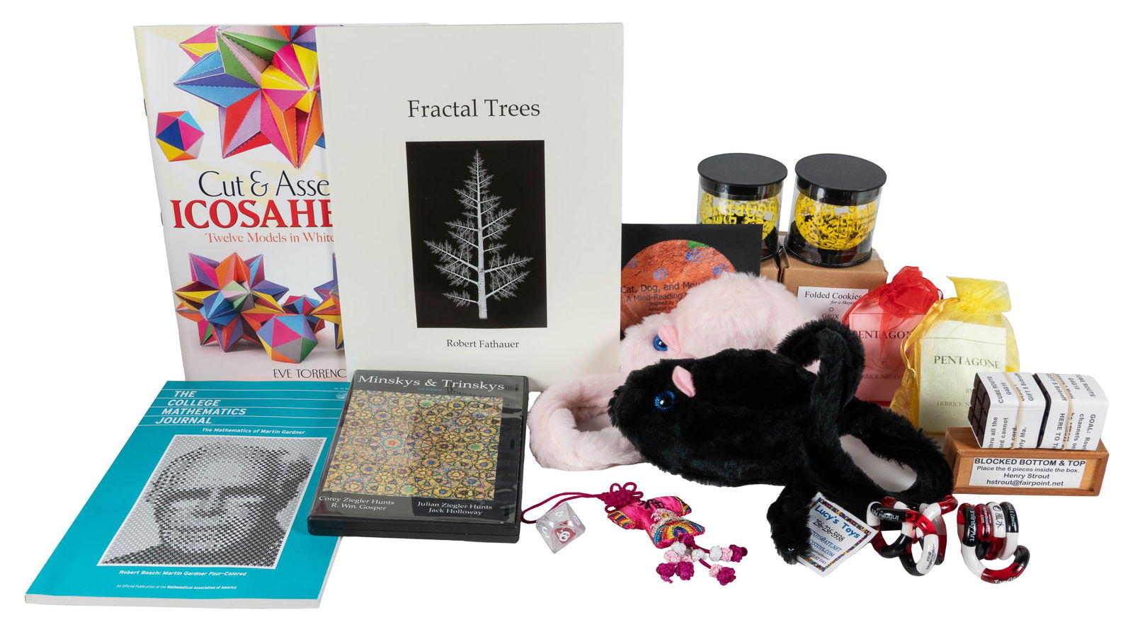 Gathering for Gardner 10 (G4G10) Gift Exchange Archive.: Gathering for Gardner 10 (G4G10) Gift Exchange Archive. 2012. A collection of ephemera, gifts, notes, and memorabilia from the tenth invitation-only conference celebrating the intersectional