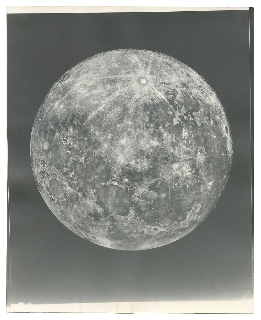 High Detail Photograph of the Moon. [Jet Propulsion Laboratory], ca. 1960s. (1 of 1)