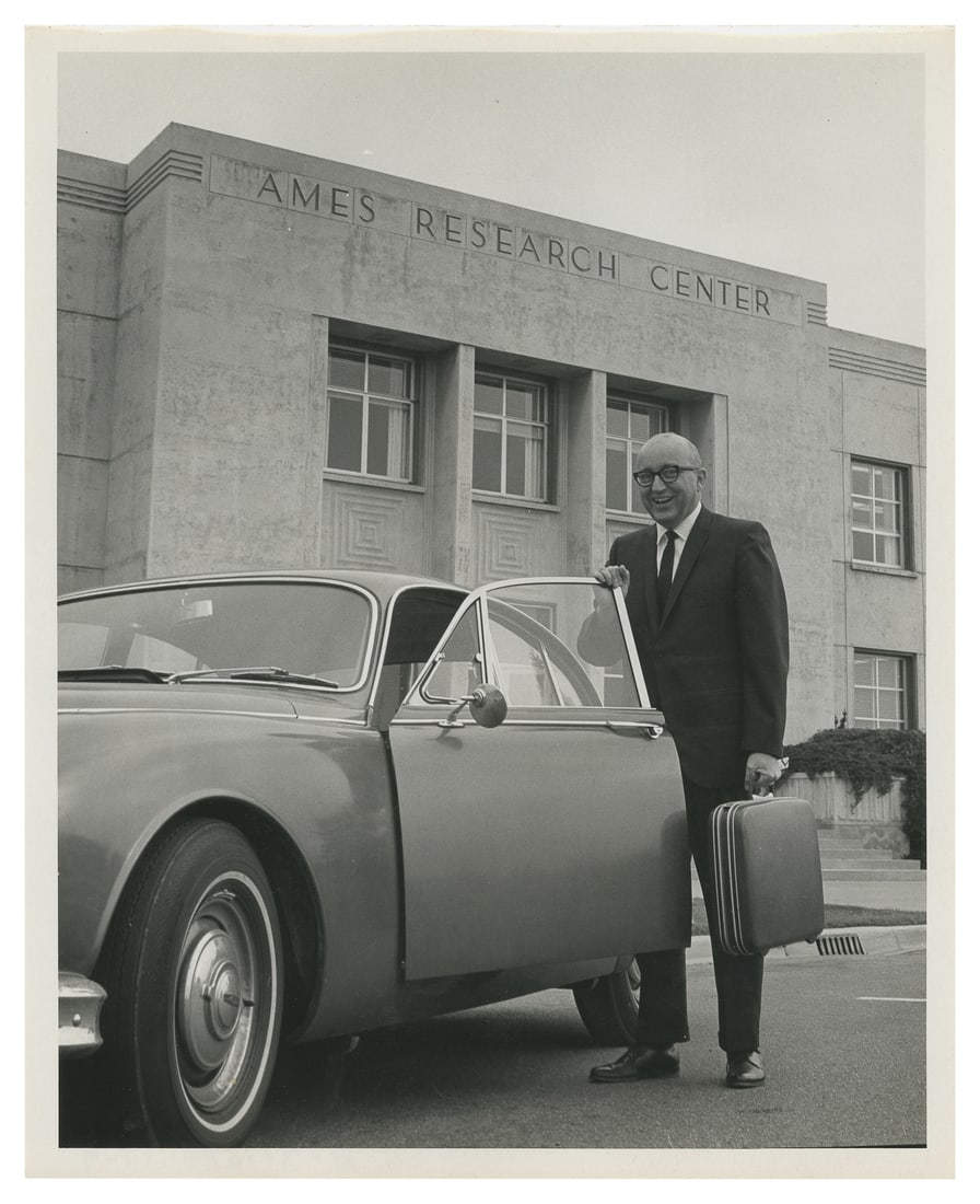 NASA Ames Research Center Commemorative Photo Album. 1960s. : NASA Ames Research Center Commemorative Photo Album. 1960s. Commemorative retirement photo album presented to Carroll Ann Erickson containing 50+ black & white images showing scientists, mission image