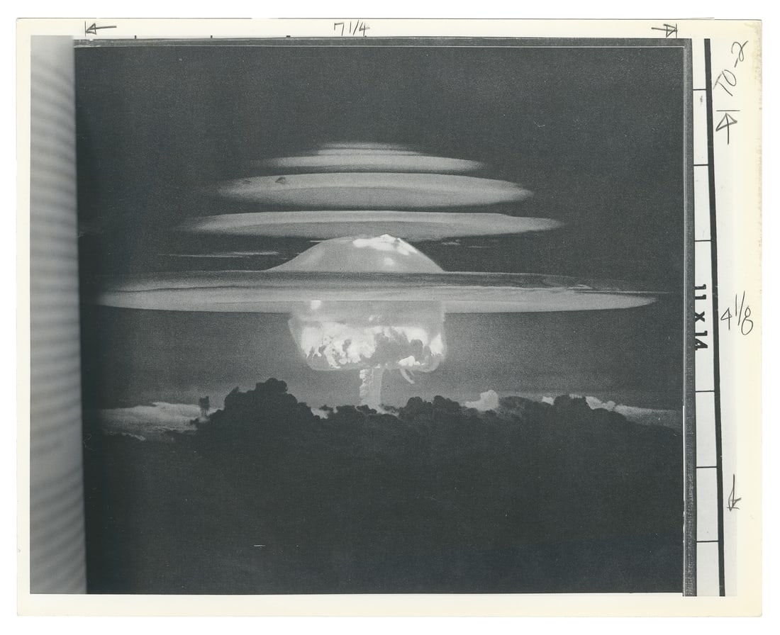 Pair of Bikini Atoll Nuclear Test Detonation Photographs. Marshall Islands, ca. 1946‚Ä (1 of 2)