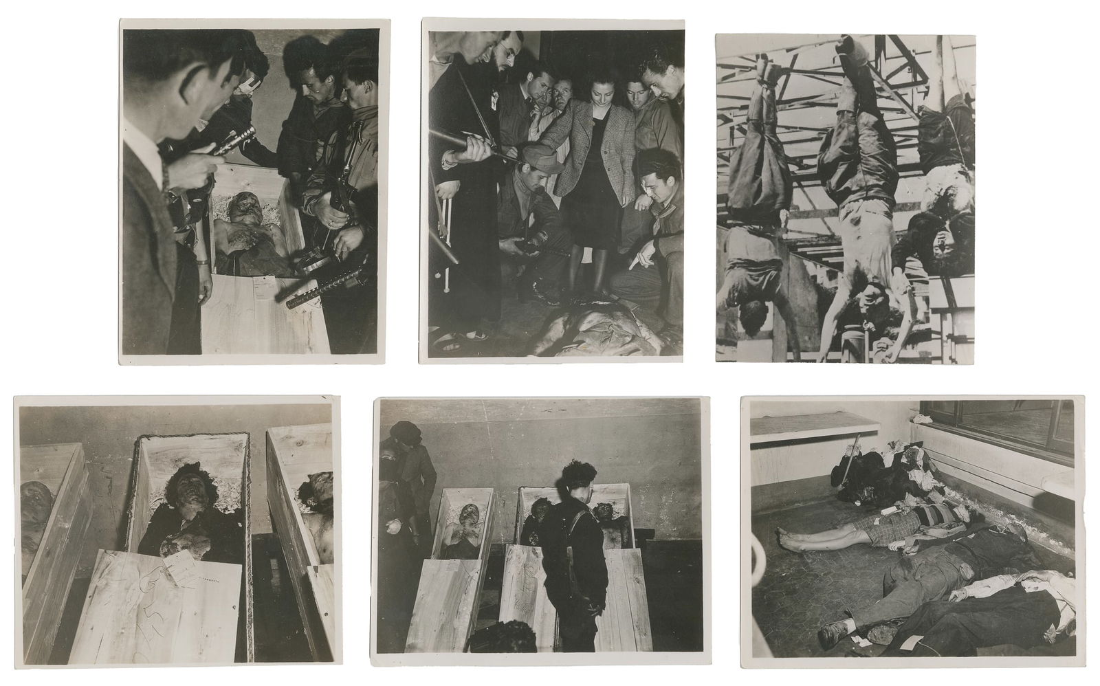 Benito (Italian 1883‚Äì1945)]. Benito Mussolini Execution and Corpse. Circa 1945.  (1 of 3)