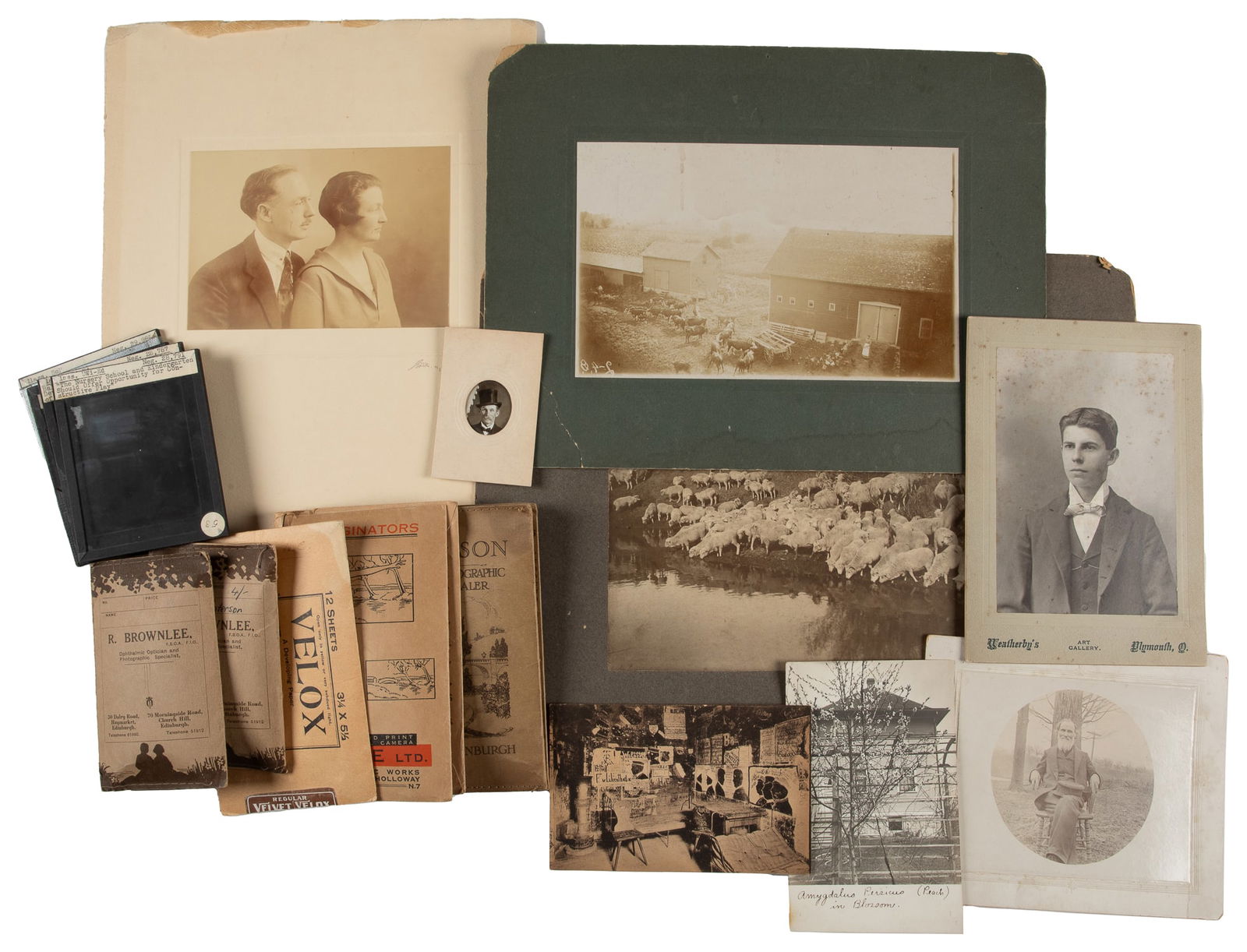 Large Group of Various Subjects and Photographic Media. 19th/20th Century.  (1 of 2)