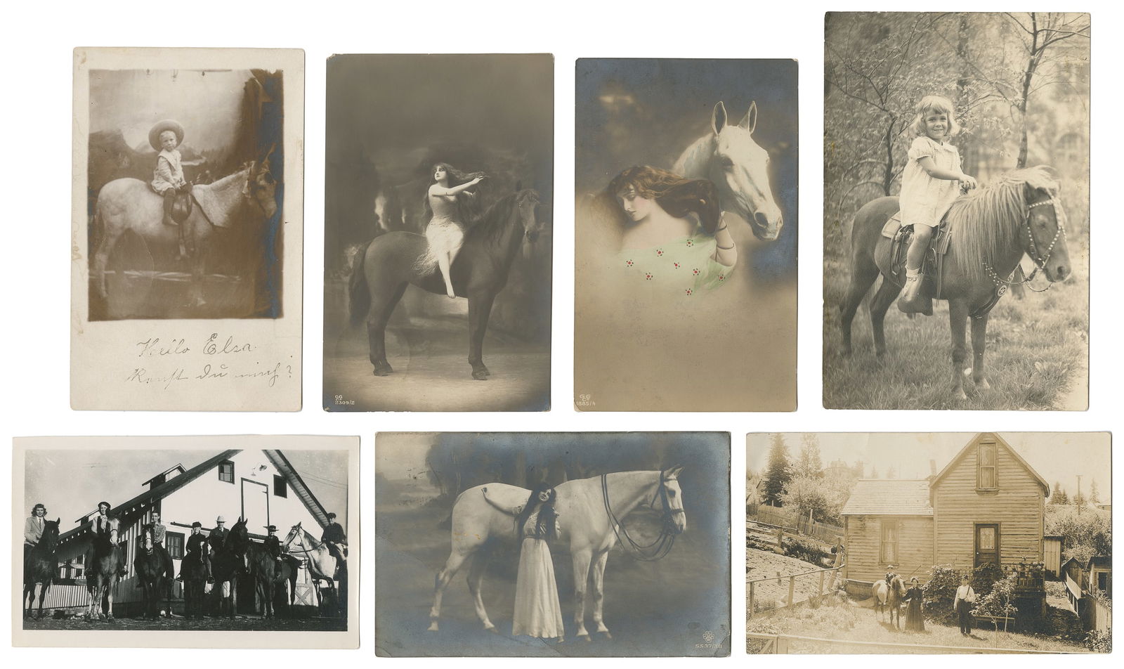 Assorted Horse Photographs and RPPCs. (1 of 2)