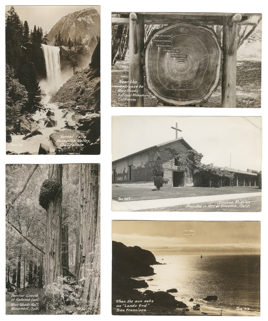 [CALIFORNIA]. Album of over 100 RPPCs. (1 of 3)