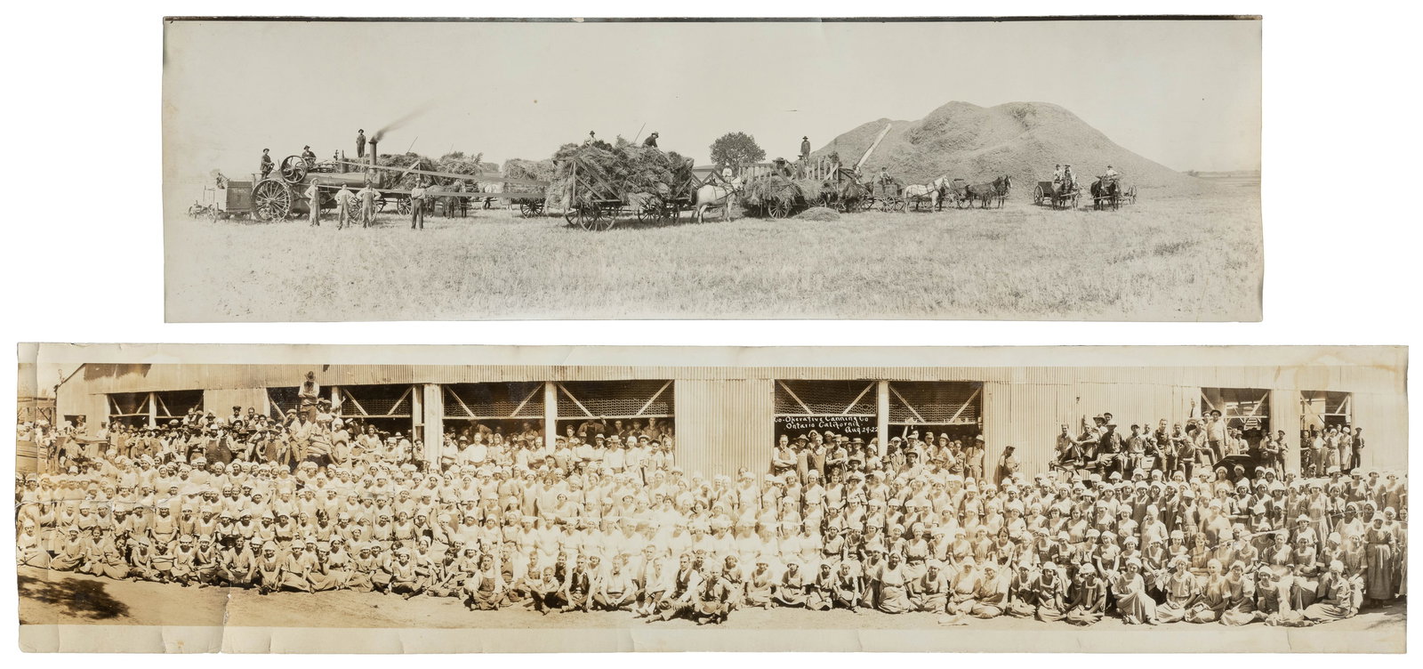 Two Panorama Photographs. Circa 1920s.  (1 of 3)
