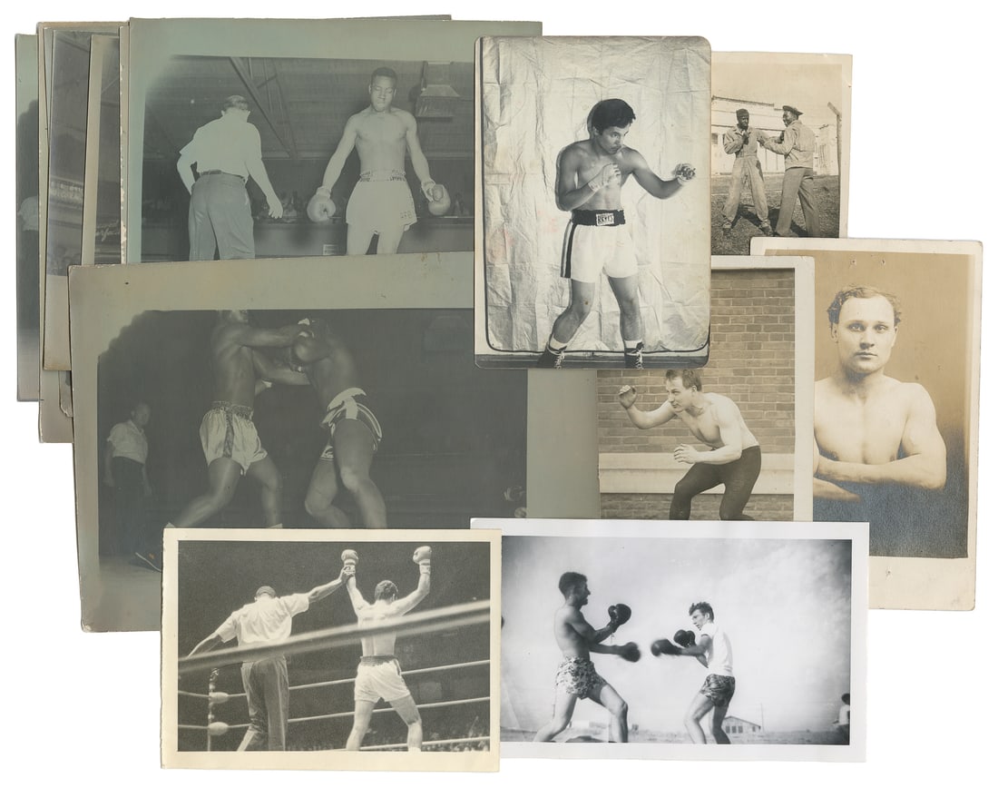 20 Boxing Photographs. Early to mid-20th century.  (1 of 1)
