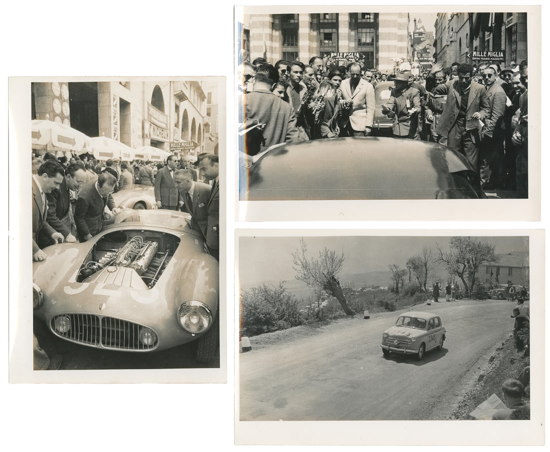 Mille Miglia Snapshots. Italy, 1950s [1954, 1955].  (1 of 5)