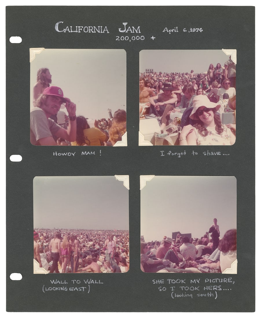 California Jam Photos. Ontario, April 6, 1974. (1 of 3)