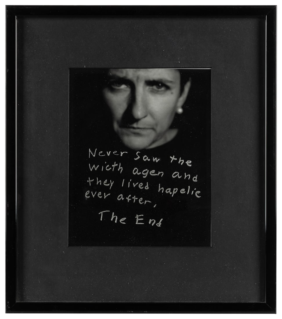 NETTLES, Bea (American, b. 1946). Never Saw the Witch Agen and they Lived Hapelie Ever After, The En (1 of 2)