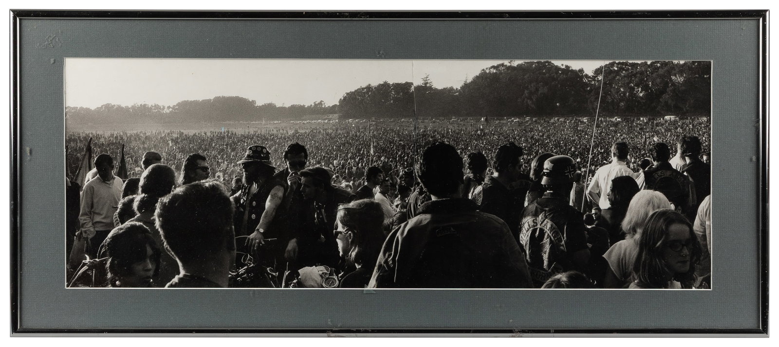 Human Be-In Featuring Hell's Angels / Panorama Photograph & Film Negatives. San Francisco, January 1 (1 of 4)