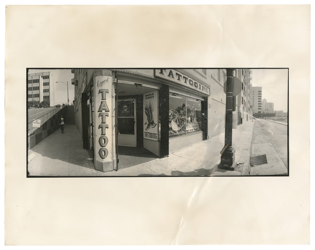 Los Angeles Tattoo Shop Store Front. Circa 1980s.  (1 of 4)