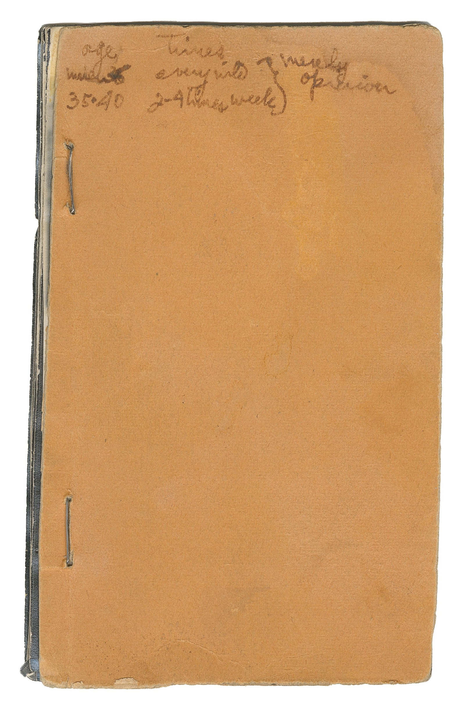 Homemade Pornographic Booklet. 1940s/1950s.  (1 of 1)