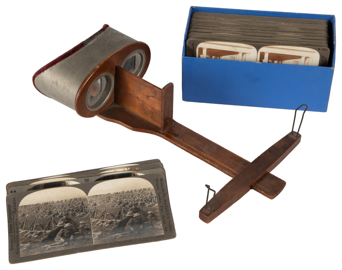 Assortment of steroview cards, and viewer. (1 of 4)