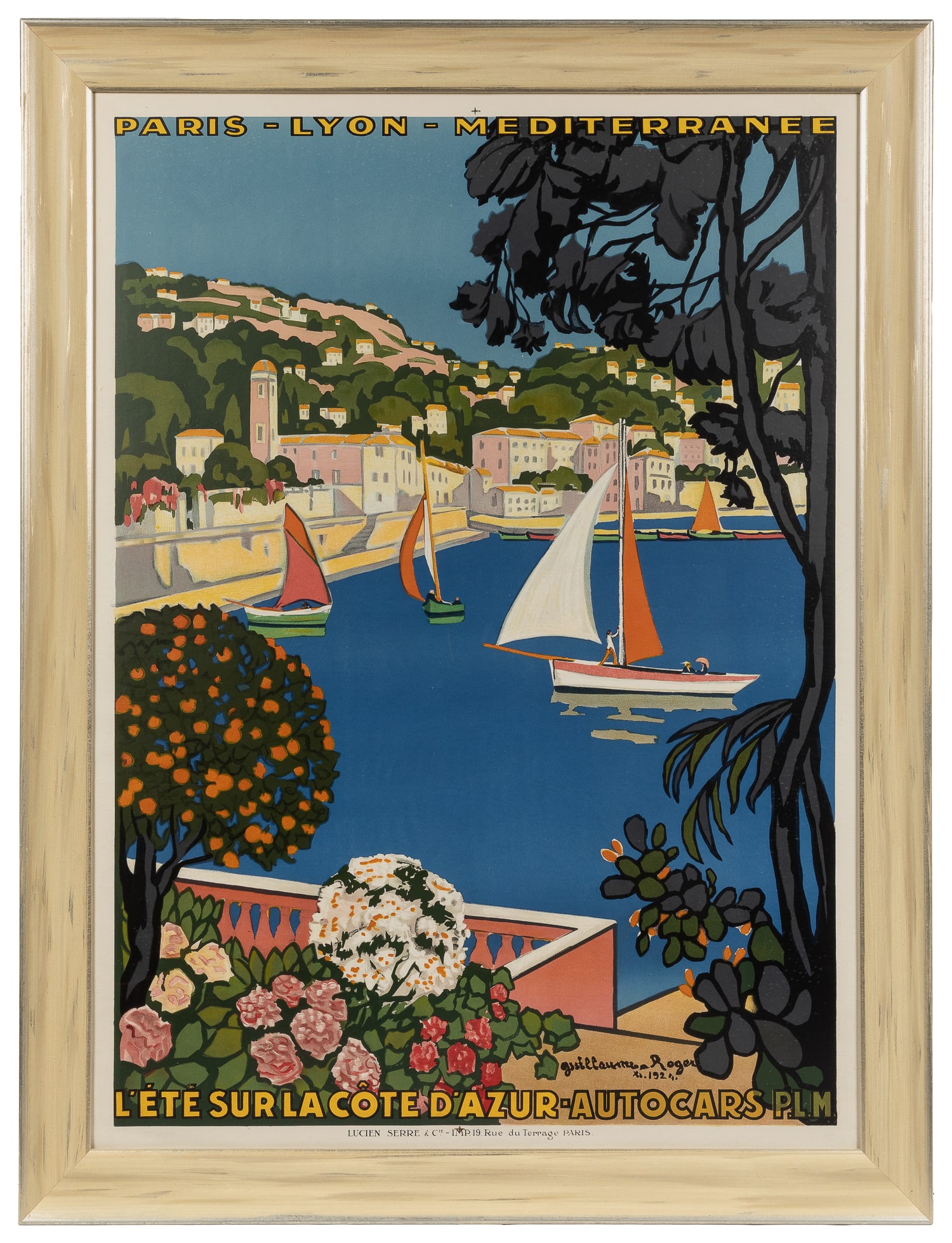 ROGERS, Guillaume G. (1867 - 1943). L'Ete Sur La Cote D'Azur. 1924. (1 of 1)
