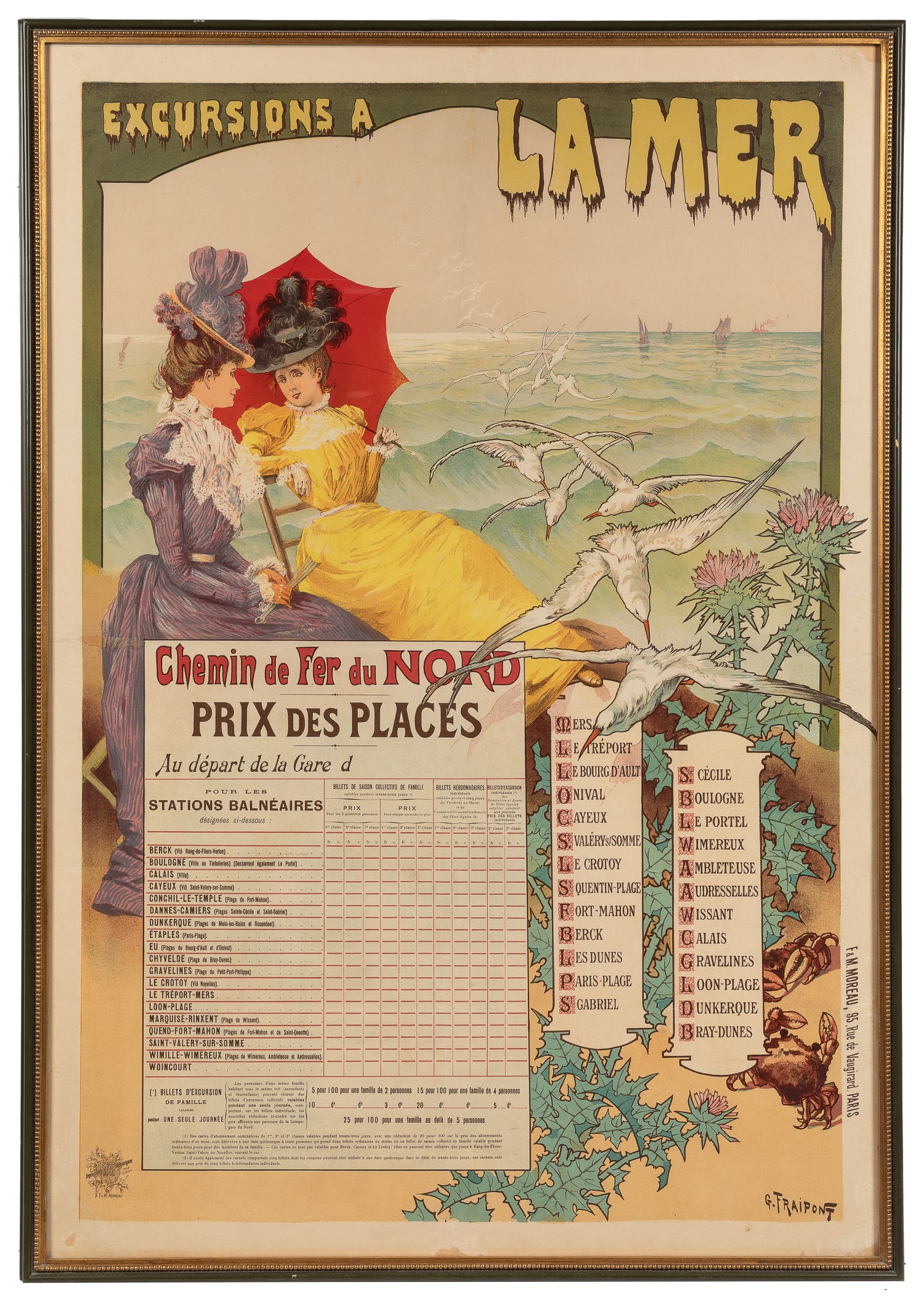 FRAIPONT, Gustave (1849 - 1923). Excursions a la Mer. 1895. (1 of 1)