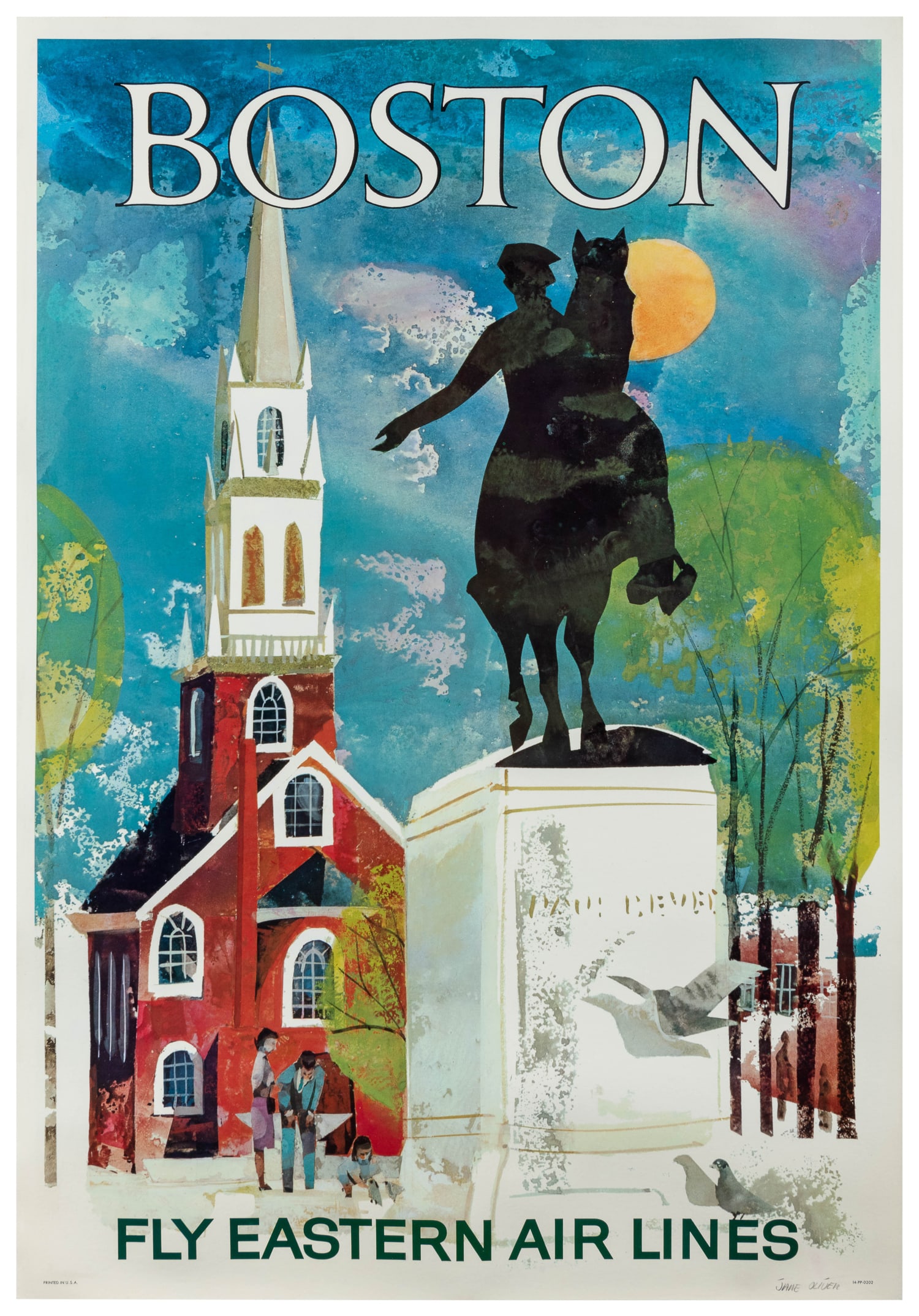 OLIVER, Jane. Boston / Fly Eastern Airlines.