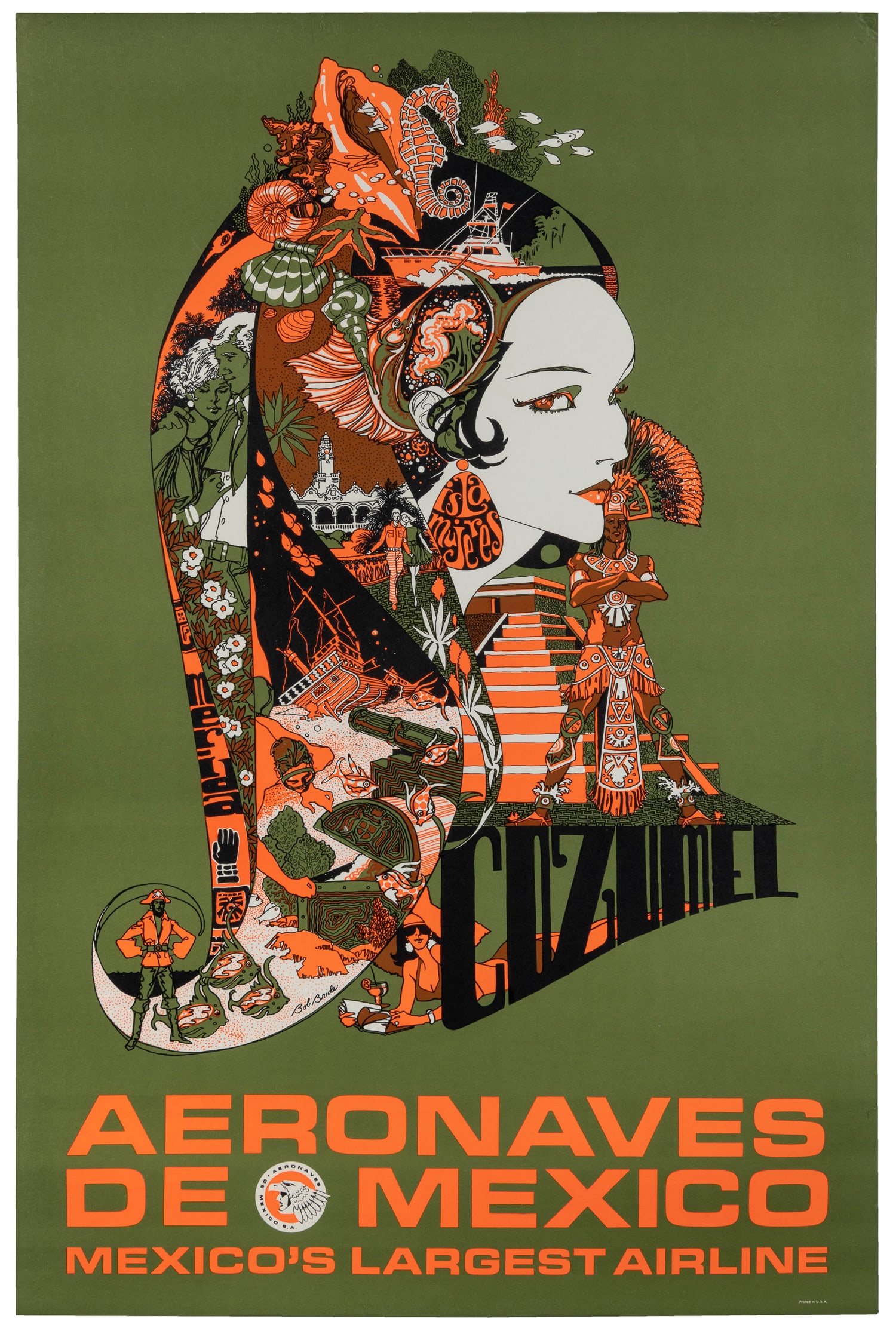 BRIDE, Bob. Cozumel / Aeronaves de Mexico. (1 of 1)