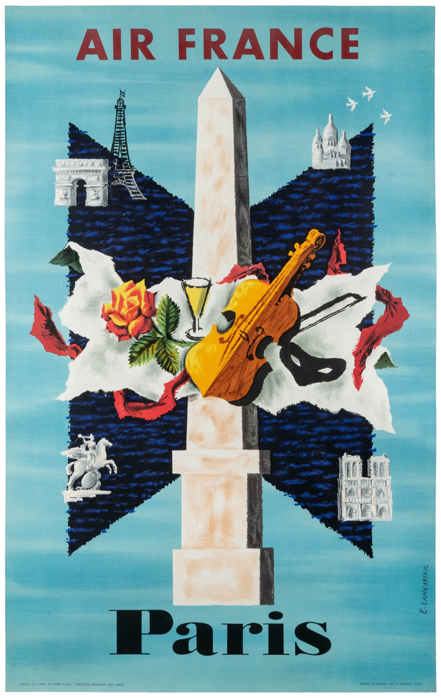 Eric Lancaster (1911‚Äì1975). Air France. Paris. 1956. (1 of 1)