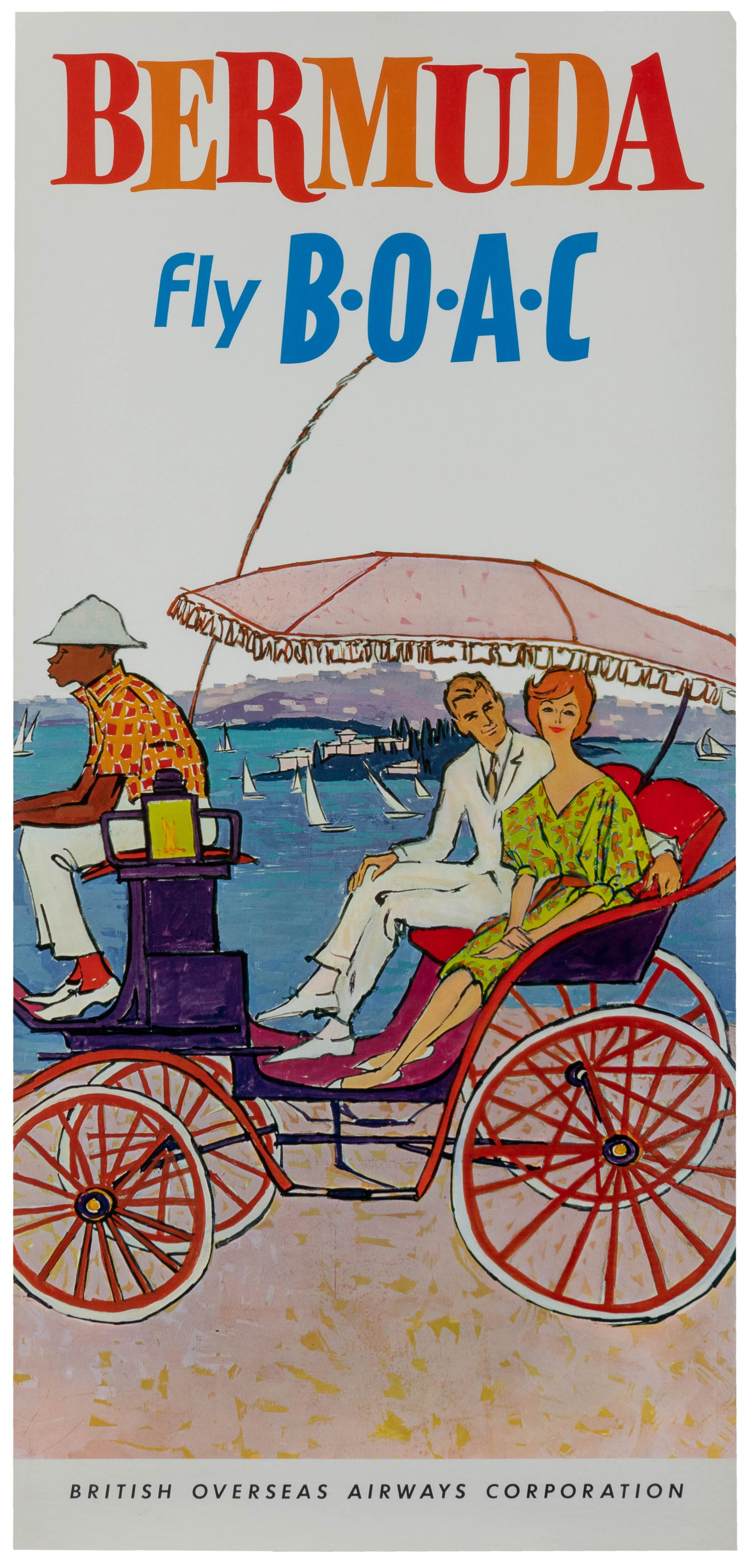 Bermuda / Fly BOAC. Circa 1960s. (1 of 1)