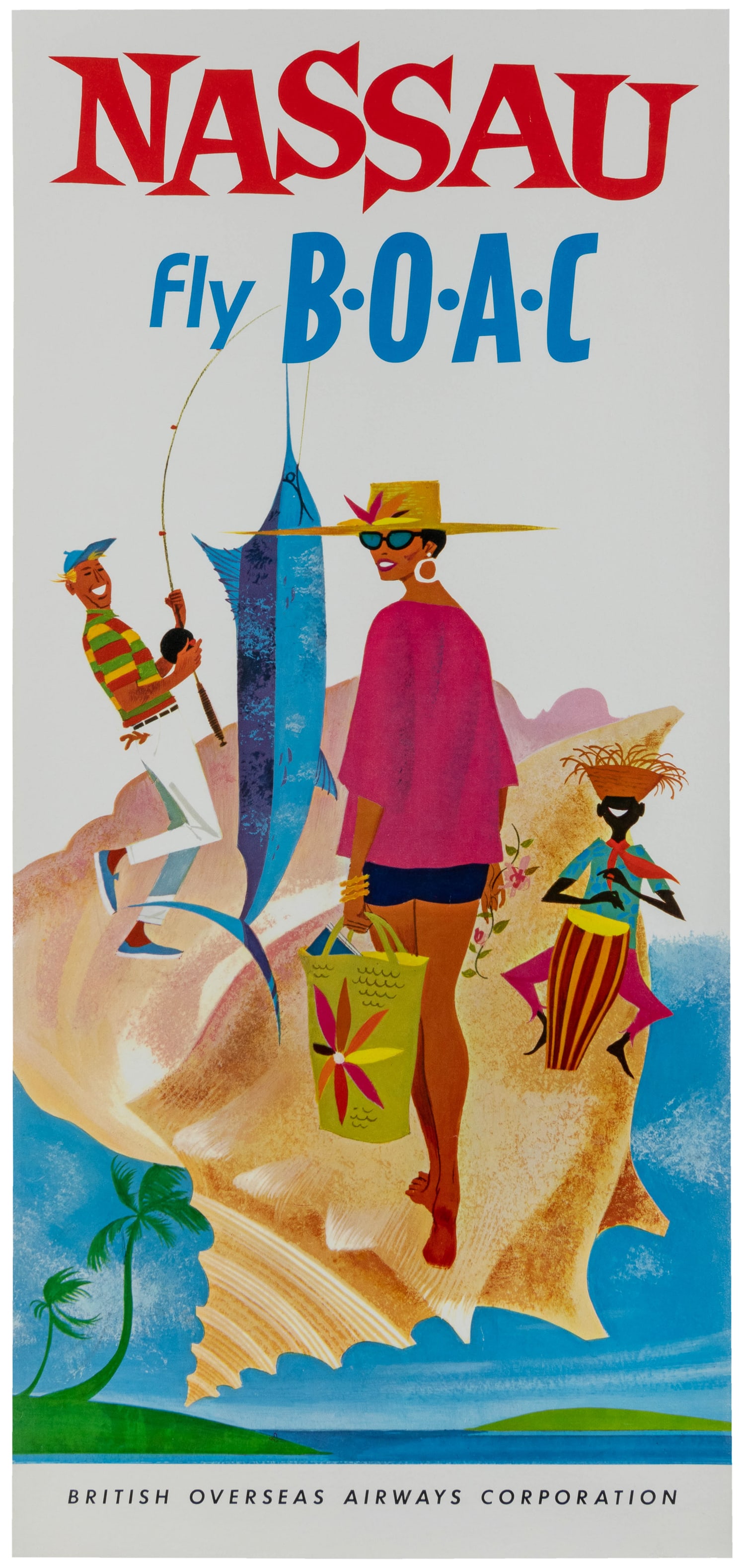 Nassau / Fly BOAC. Circa 1960s. (1 of 1)