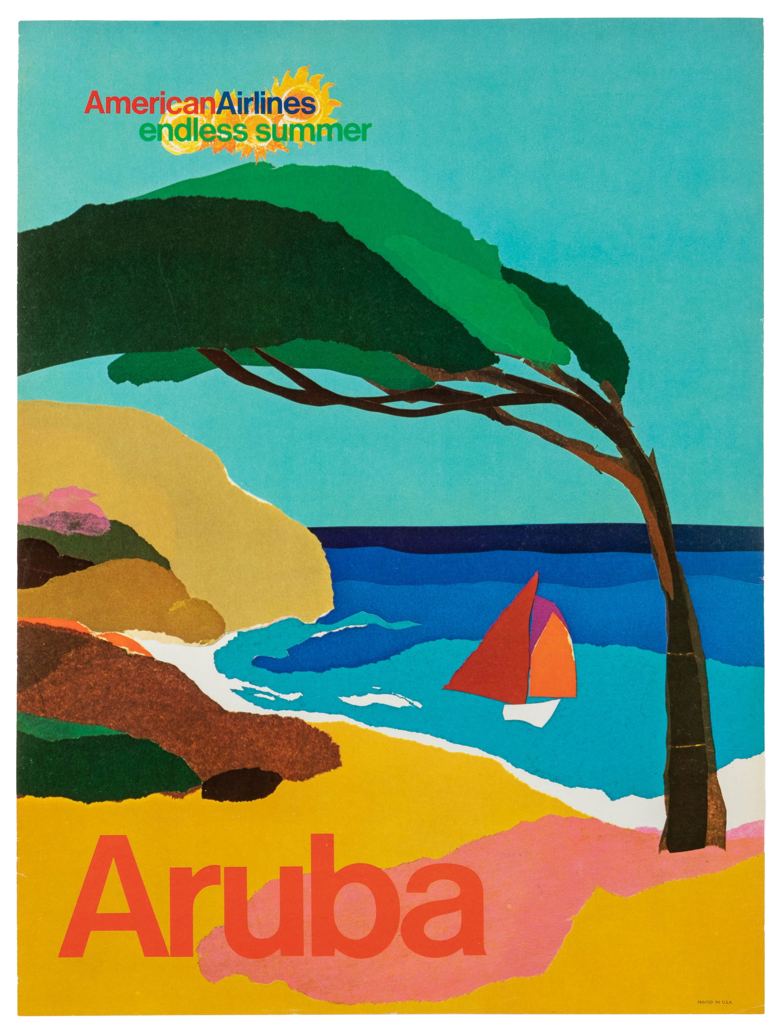 Aruba / American Airlines / Endless Summer. American Airlines / Aruba. USA, 1970s. (1 of 1)