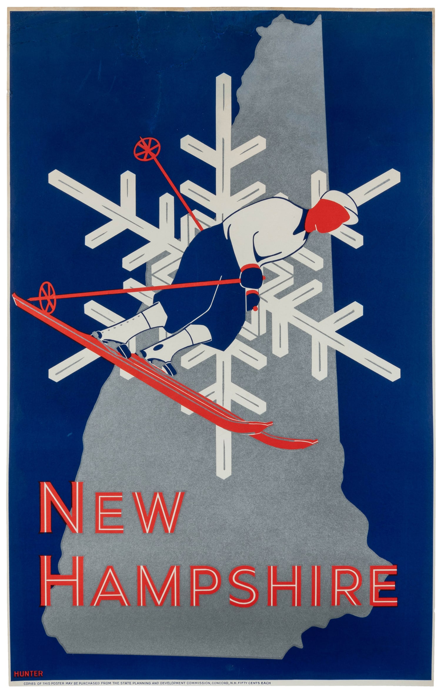 HUNTER (Edgar Hayes Hunter Jr., 1914 - 1995). New Hampshire. (1 of 1)