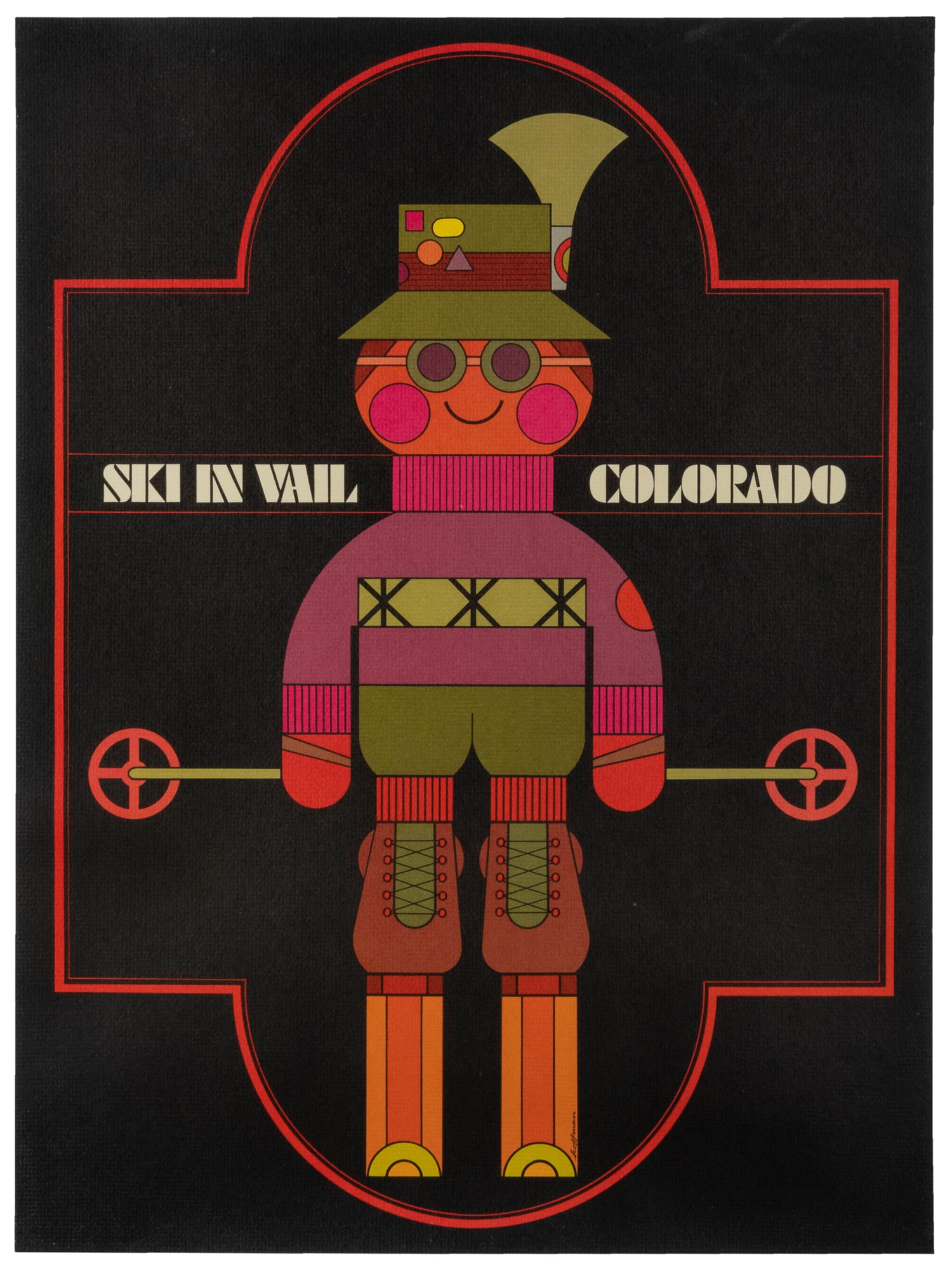 HOFFMAN, Gene (1933 - 2005). Ski in Vail Colorado. (1 of 1)