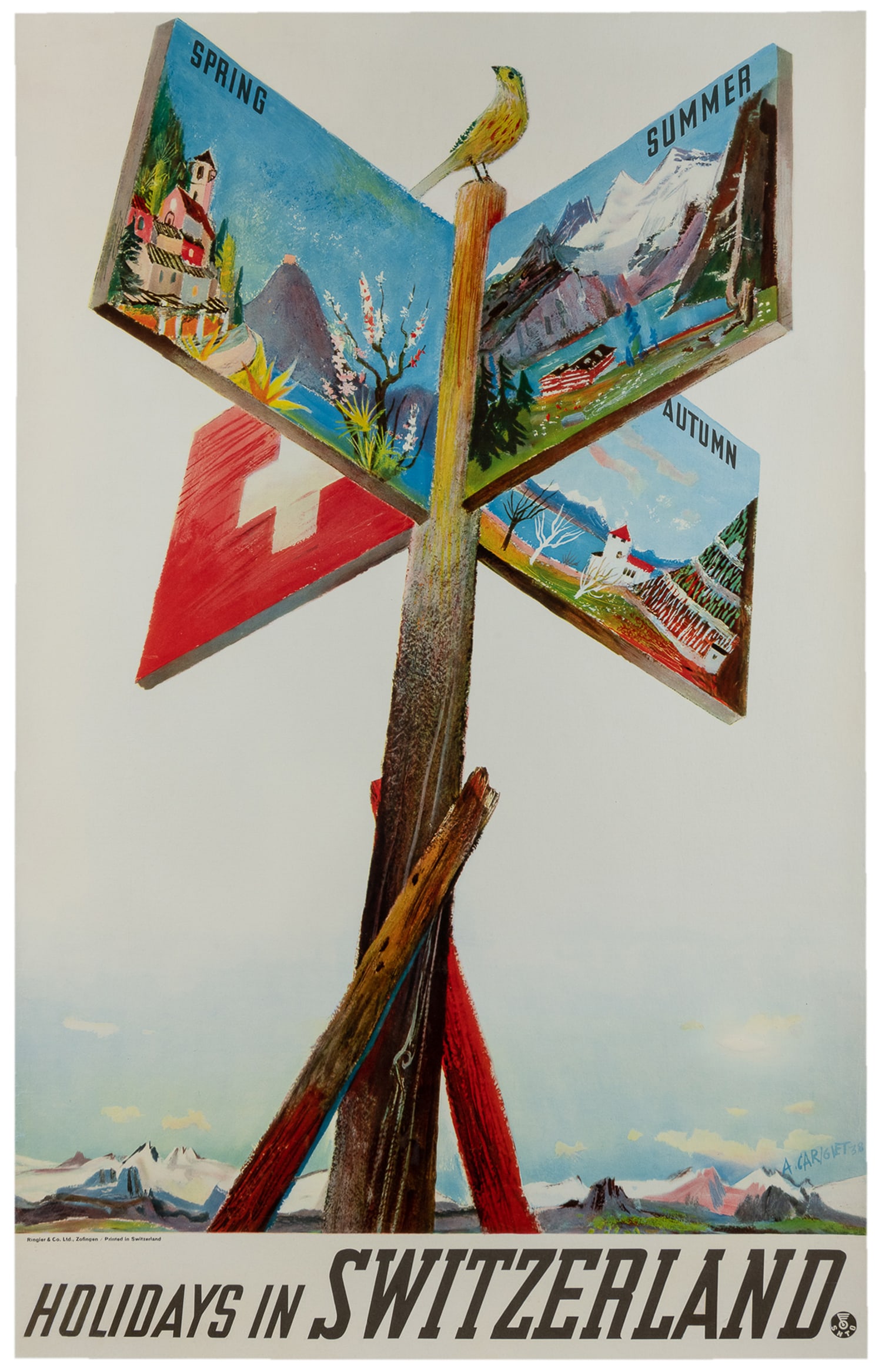 Carigiet, Alois (1902-1985). Holidays in Switzerland. 1938. (1 of 1)