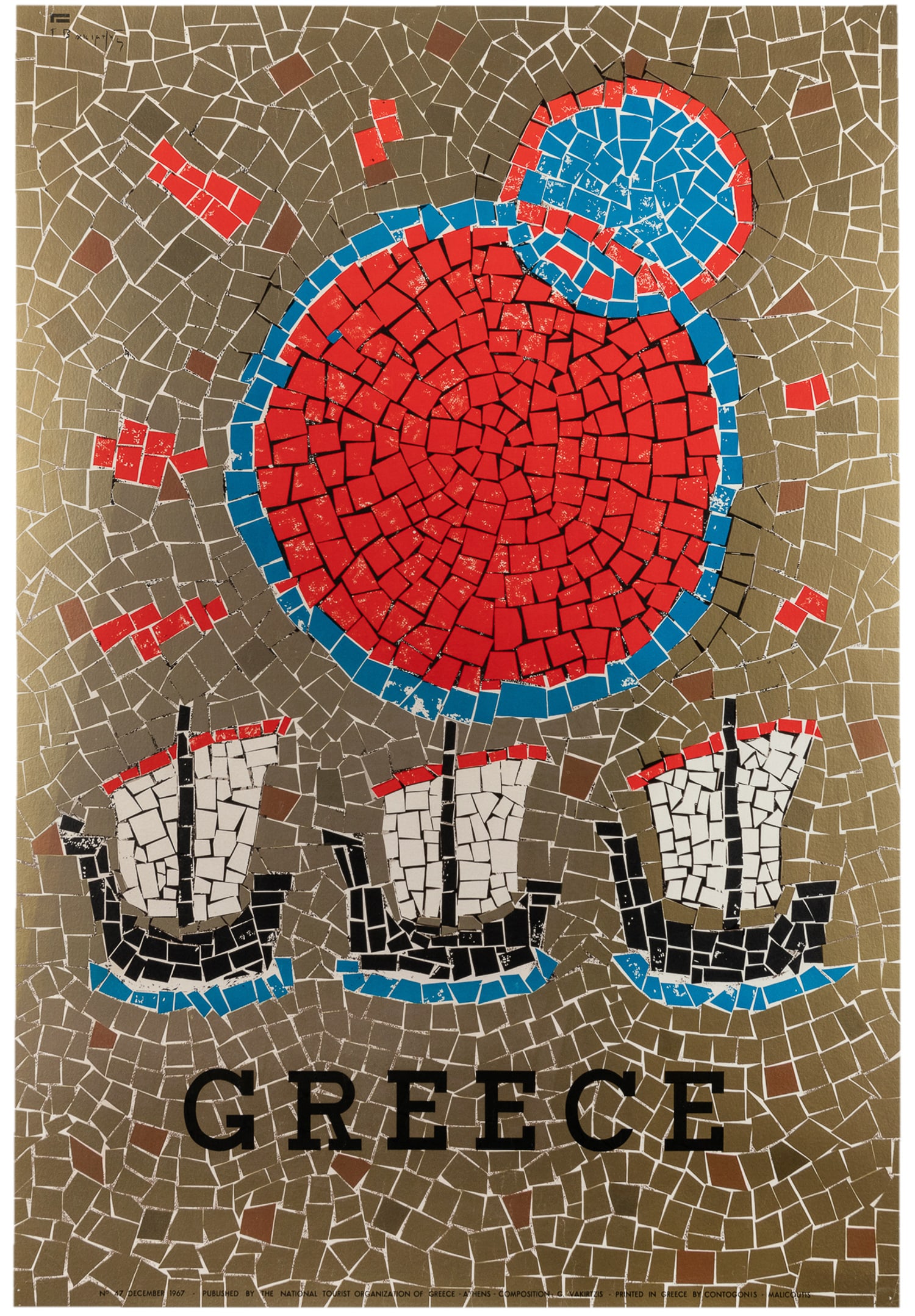 VAKIRTZIS, George. Greece. 1967.: VAKIRTZIS, George. Greece. 1967. Published by the National Tourist Organiza