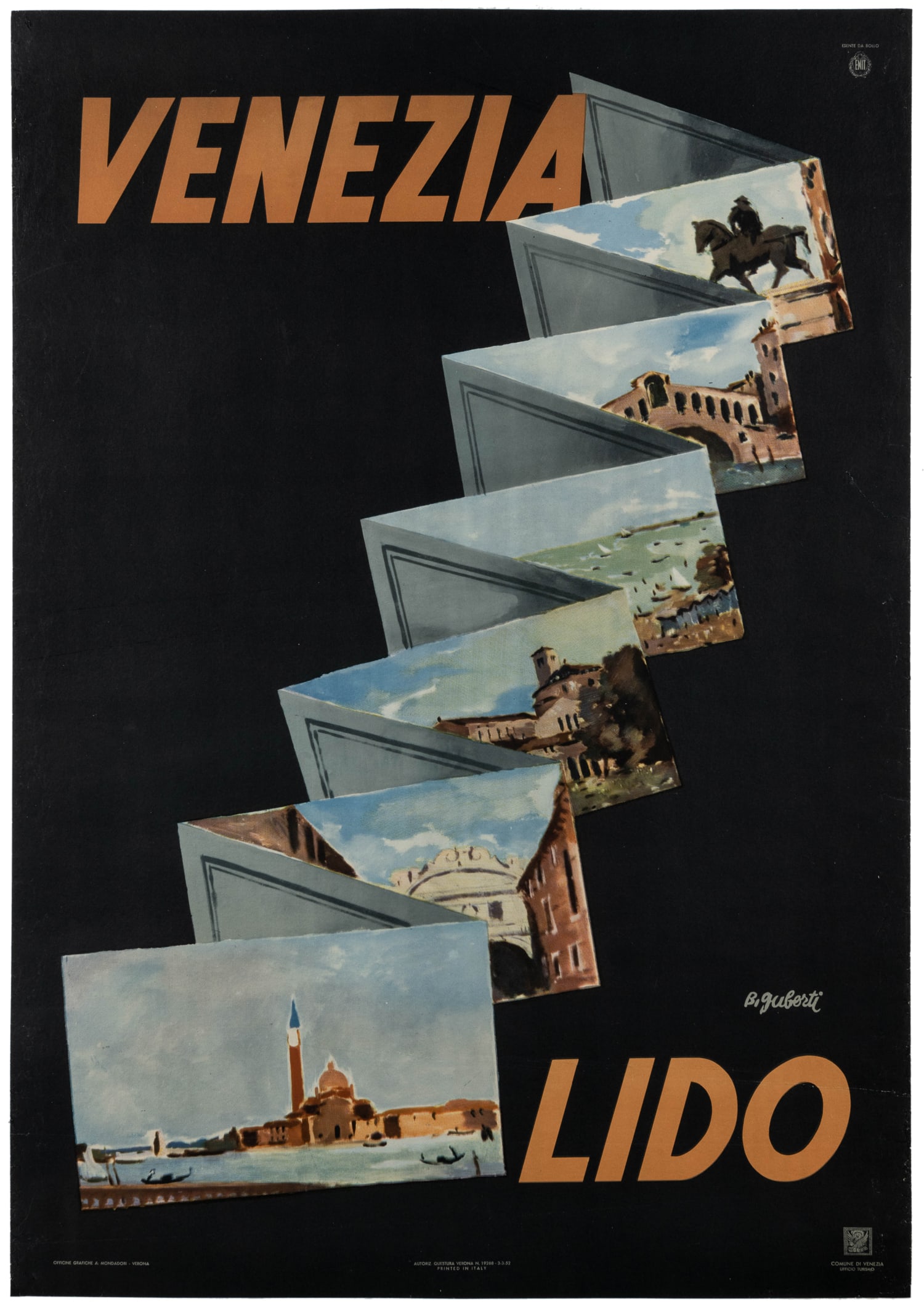 GUBORTI, B. Venezia / Lido. 1952. (1 of 1)