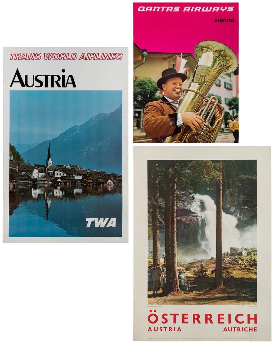 Austria. Three travel posters. (1 of 4)