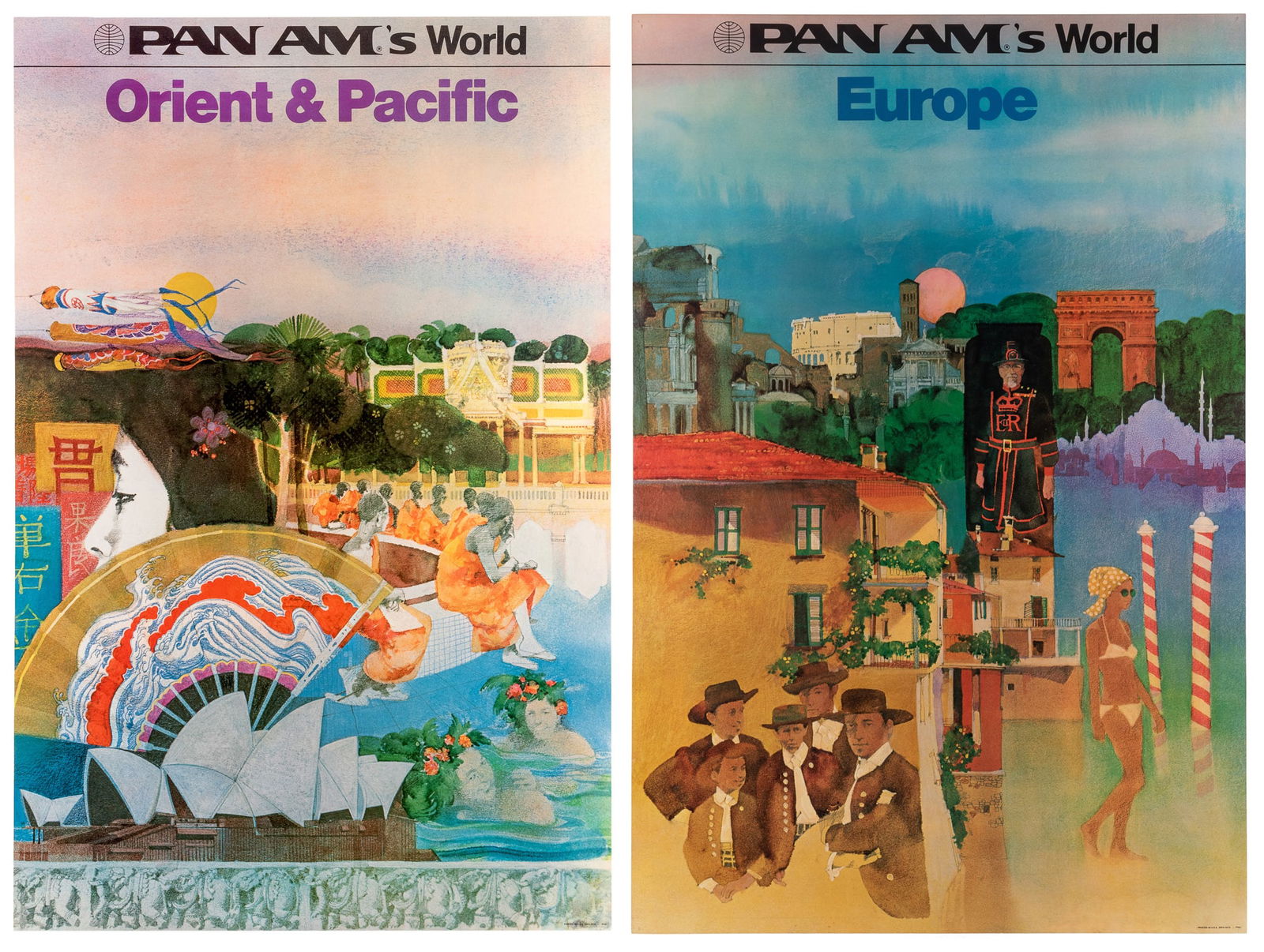 Pan Am's World / Orient & Pacific [and] Europe. 1973. (1 of 3)