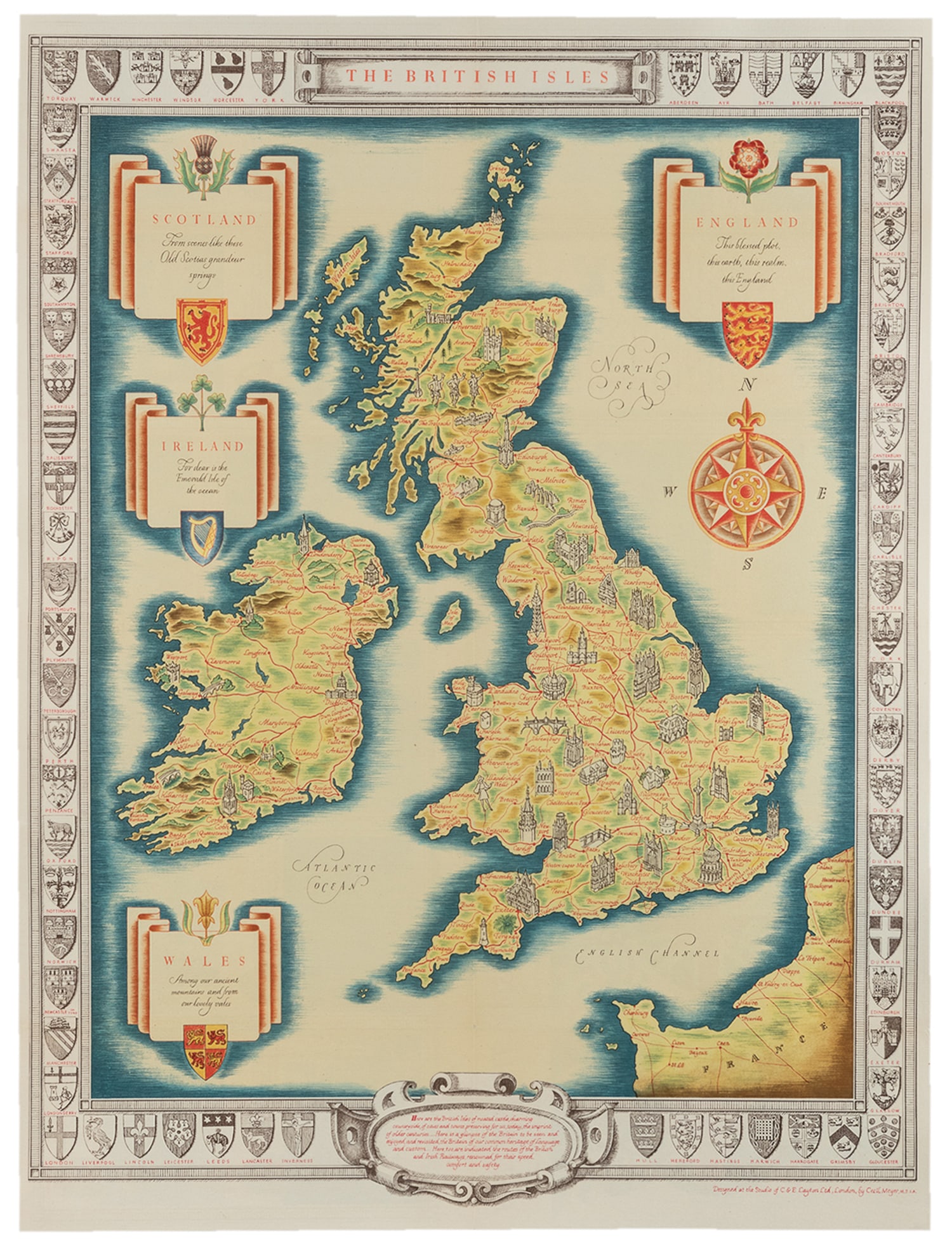 MEYER, Cecil (20th Century). The British Isles. Circa 1951. (1 of 1)