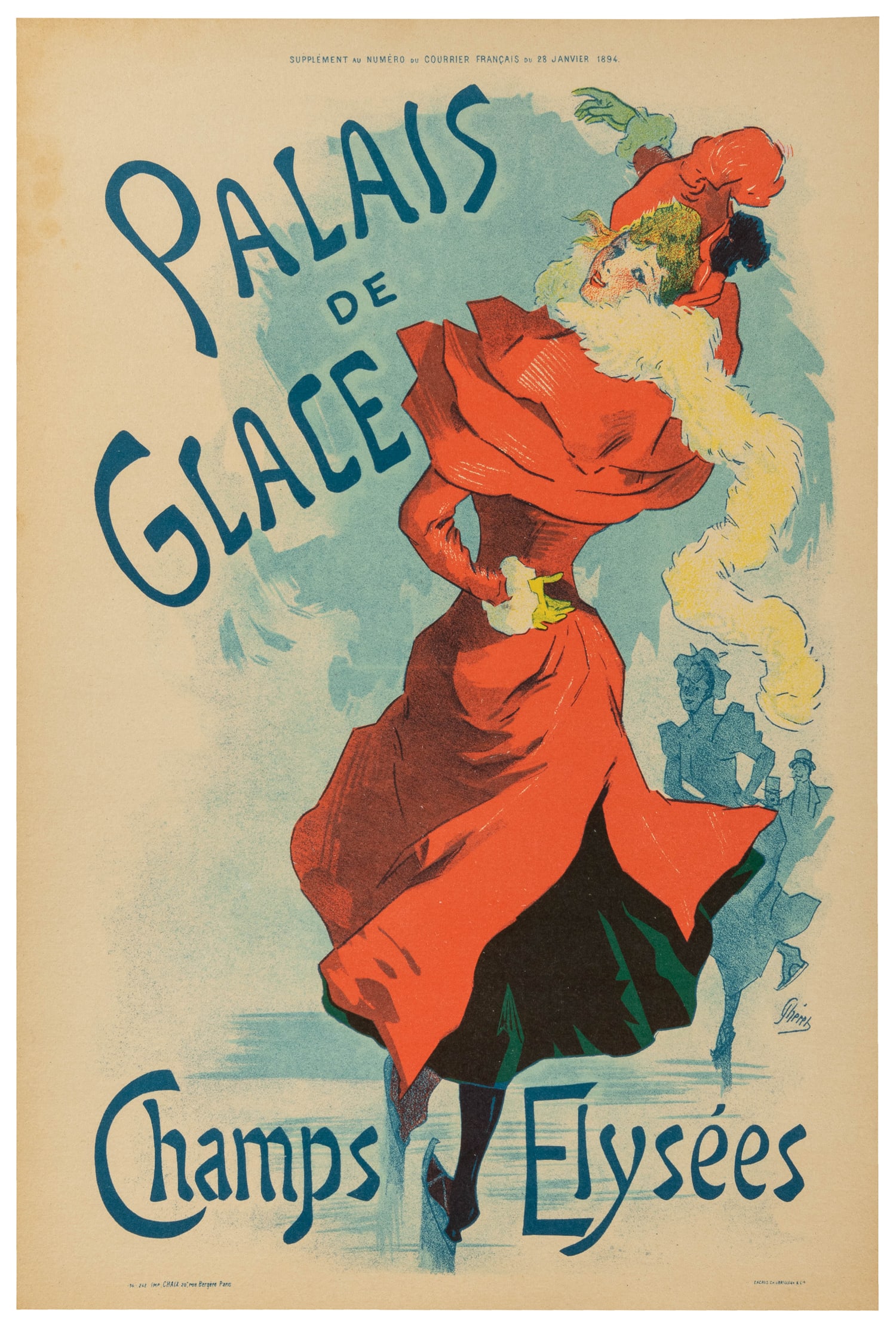 CHERET, Jules (1836-1932). Palais de Glace. Champs √âlys√©es. 1894. (1 of 1)