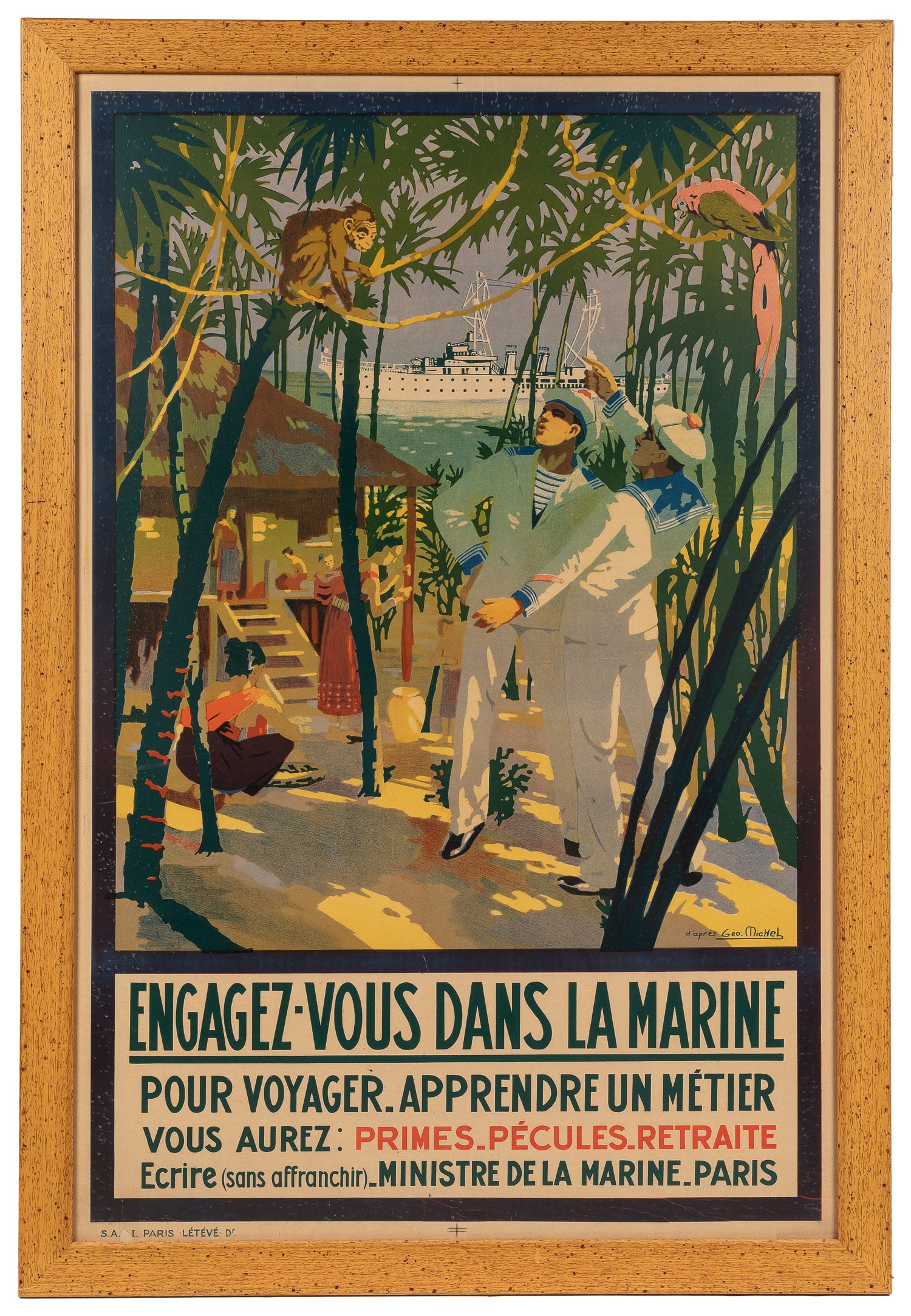 D'APRES Geo. Michel. Engagez Vous Dan La Marine. (1 of 1)