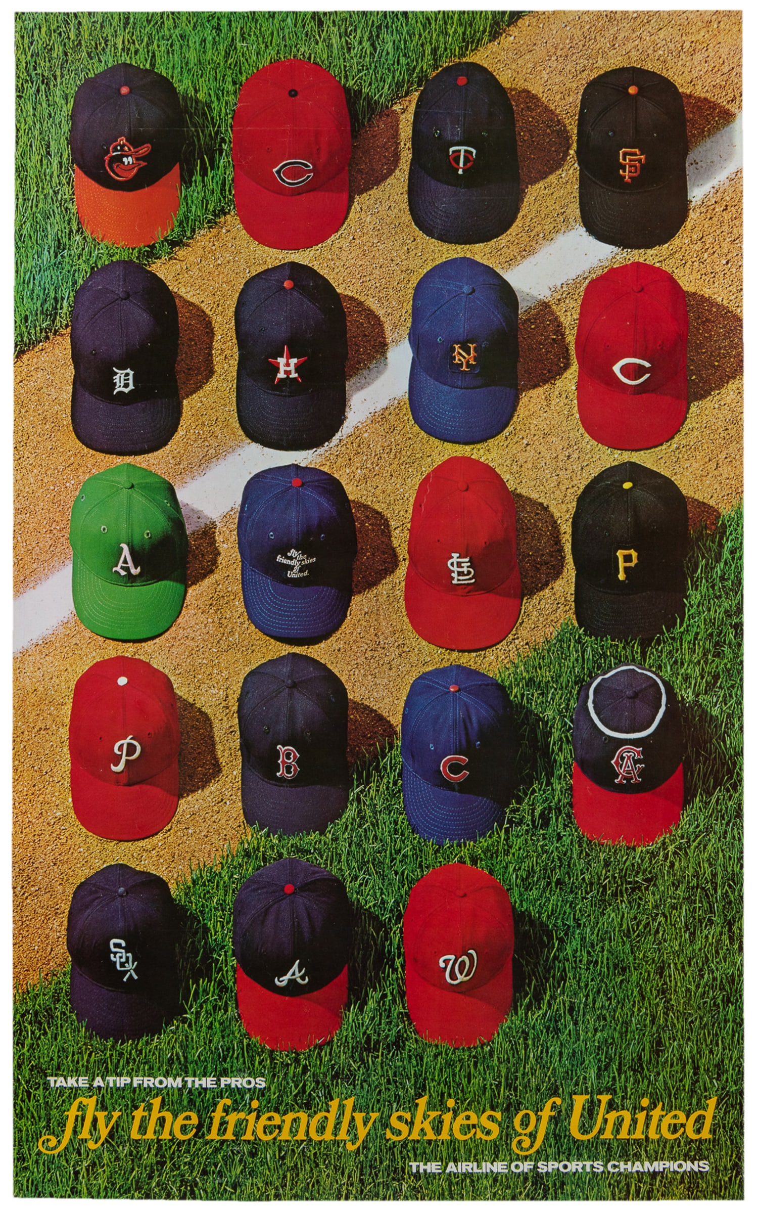 [BASEBALL]. Fly the friendly Skies of United / The Airline of Sports Champions.: [BASEBALL]. Take A Tip from