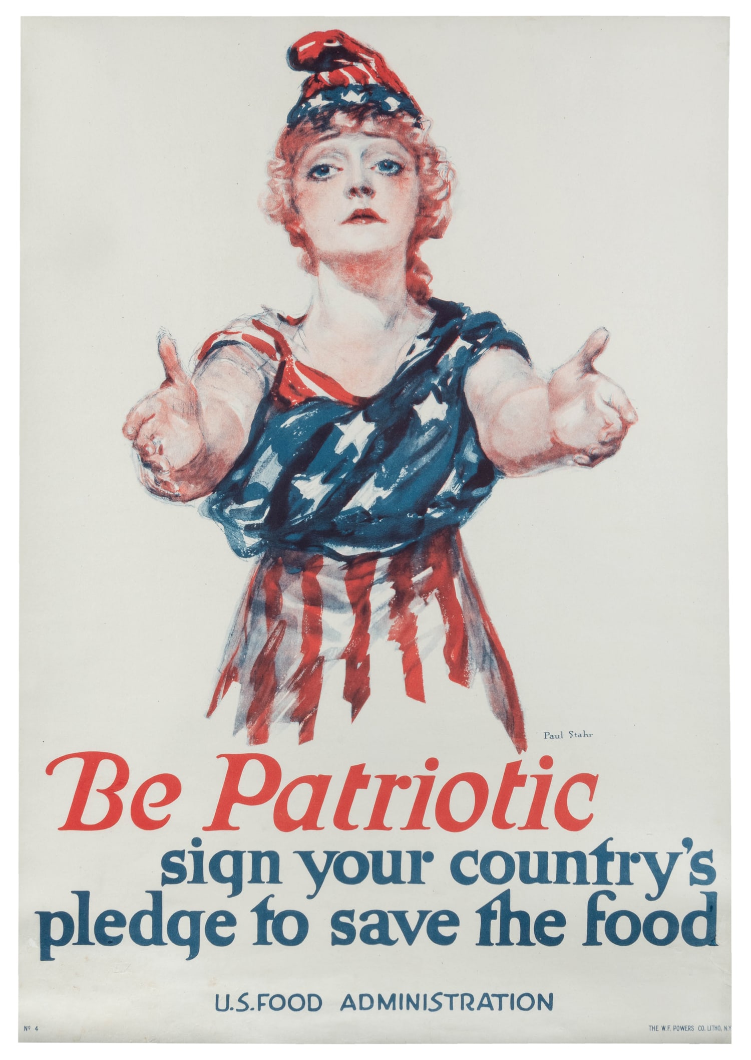 STAHR, Paul (1883-1953).¬† Be Patriotic. Sign Your Country‚Äôs Pledge to (1 of 1)