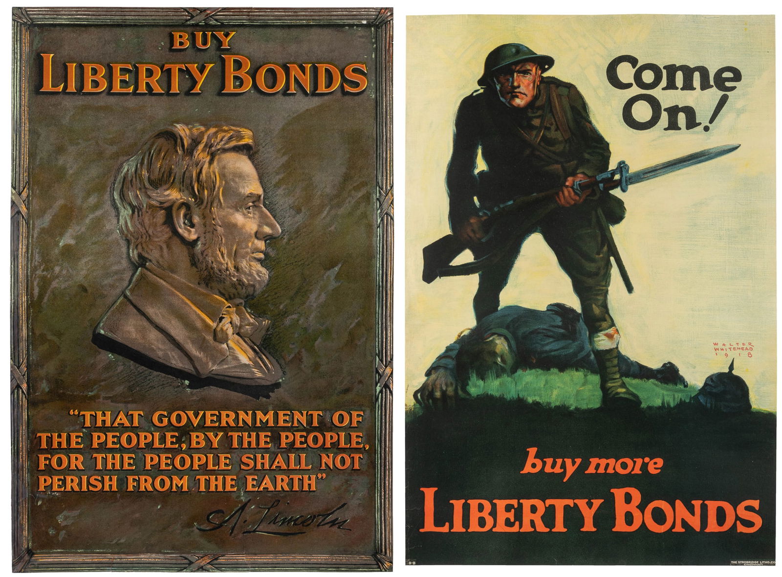 [WORLD WAR I]. Two Liberty Bonds posters. (1 of 3)