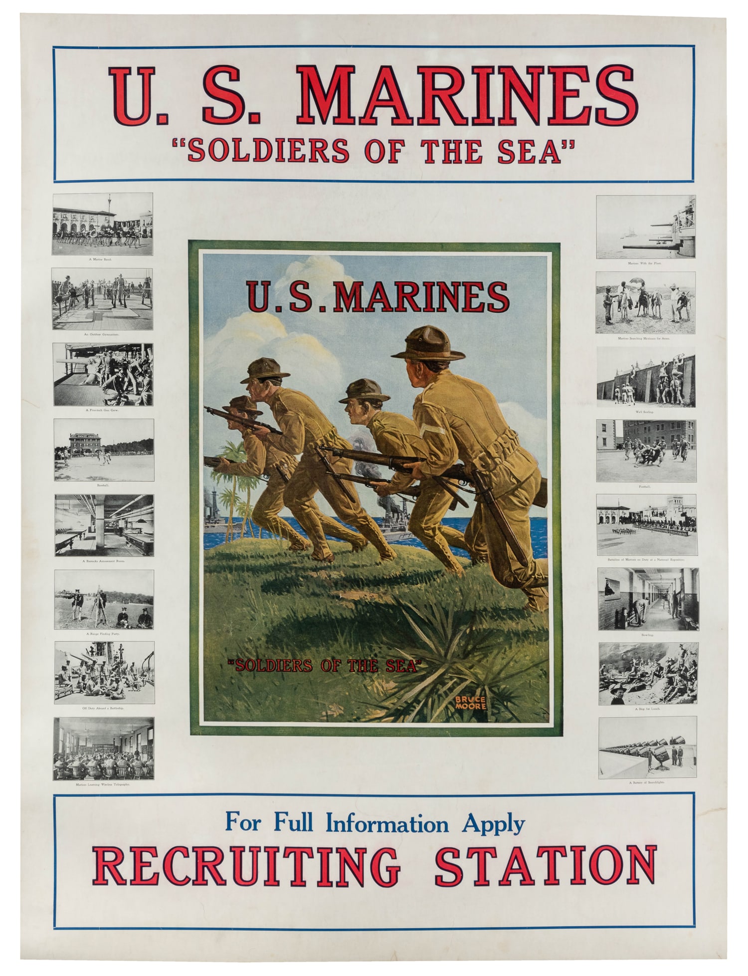 MOORE, Bruce. U.S. Marines / Soldiers of the Sea. (1 of 1)