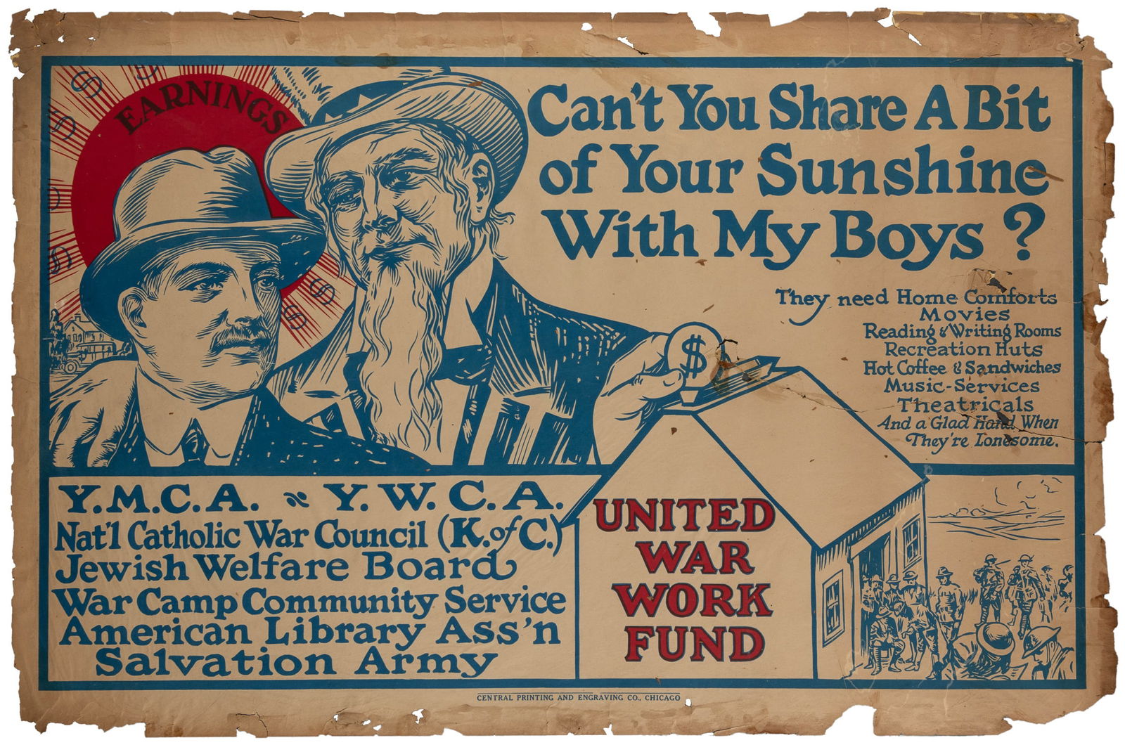 [WORLD WAR I]. Five propaganda posters. - 4