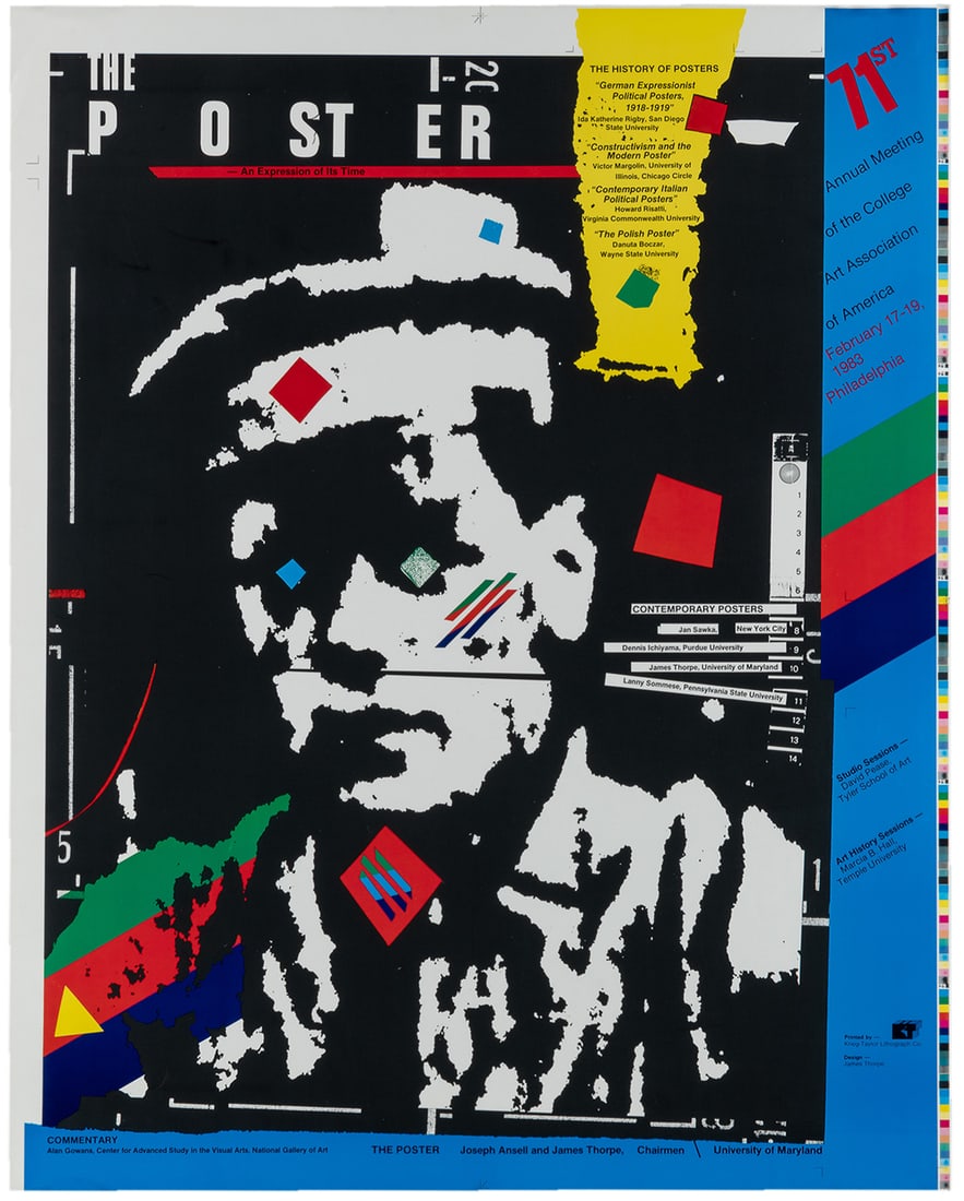 THORPE, James (1951 - 2021). The Poster: An Expression of Its Time. 1983. (1 of 1)