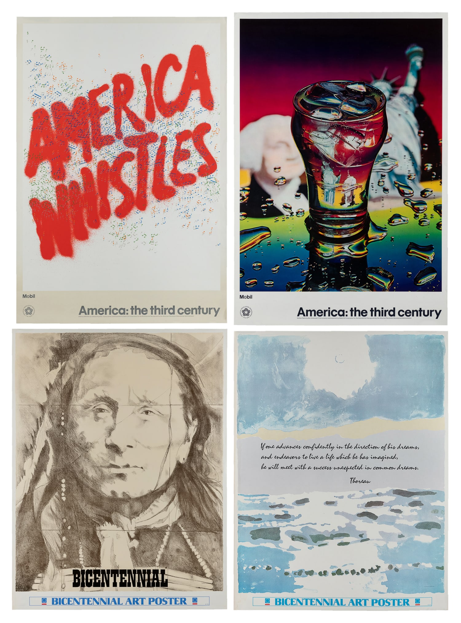 Group of 4. U.S. Bicentennial posters. (1 of 5)