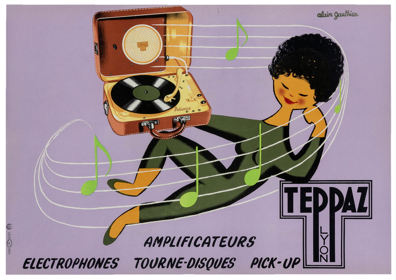 GAUTHIER,¬†Alain (1939 - 1971).¬†Teppaz¬†Amplificateurs. 1959.¬ (1 of 1)