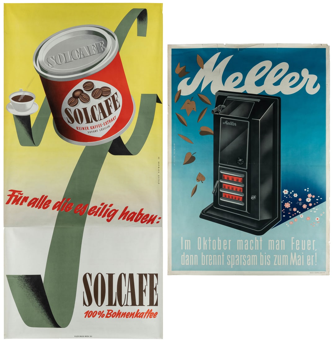 HOFMANN, Walter (1906 - 1973). Two vintage posters. (1 of 5)