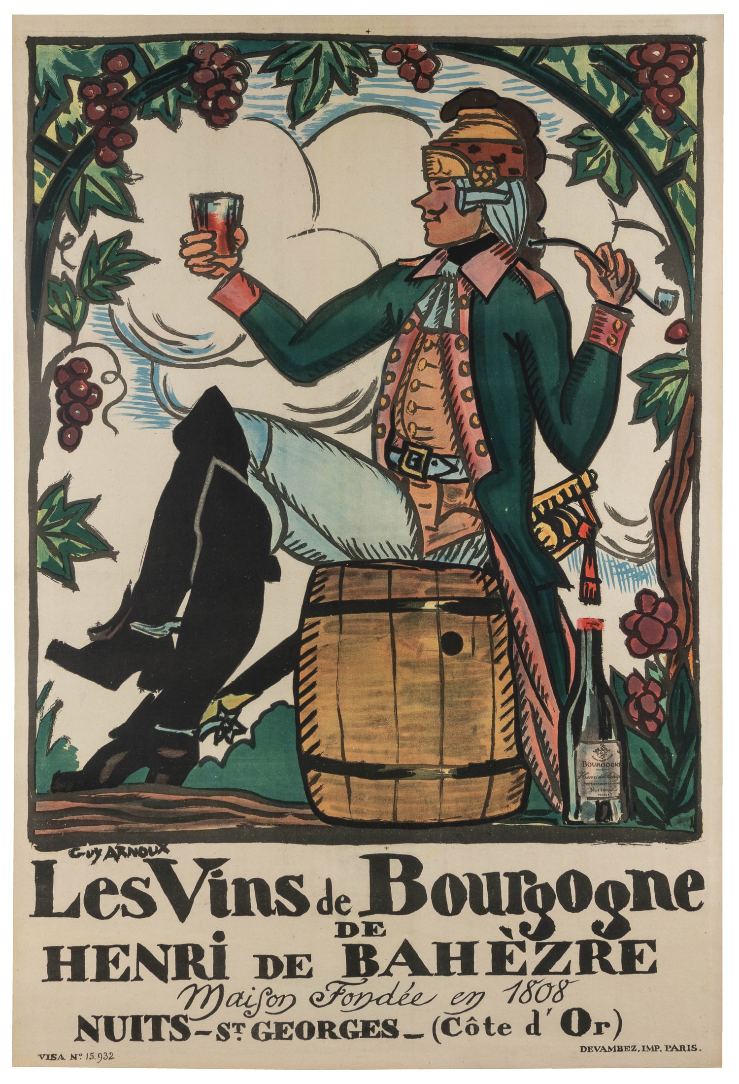 ARNOUX, Guy (1886 ‚Äì 1951). Les Vins de Bourgogne. (1 of 1)