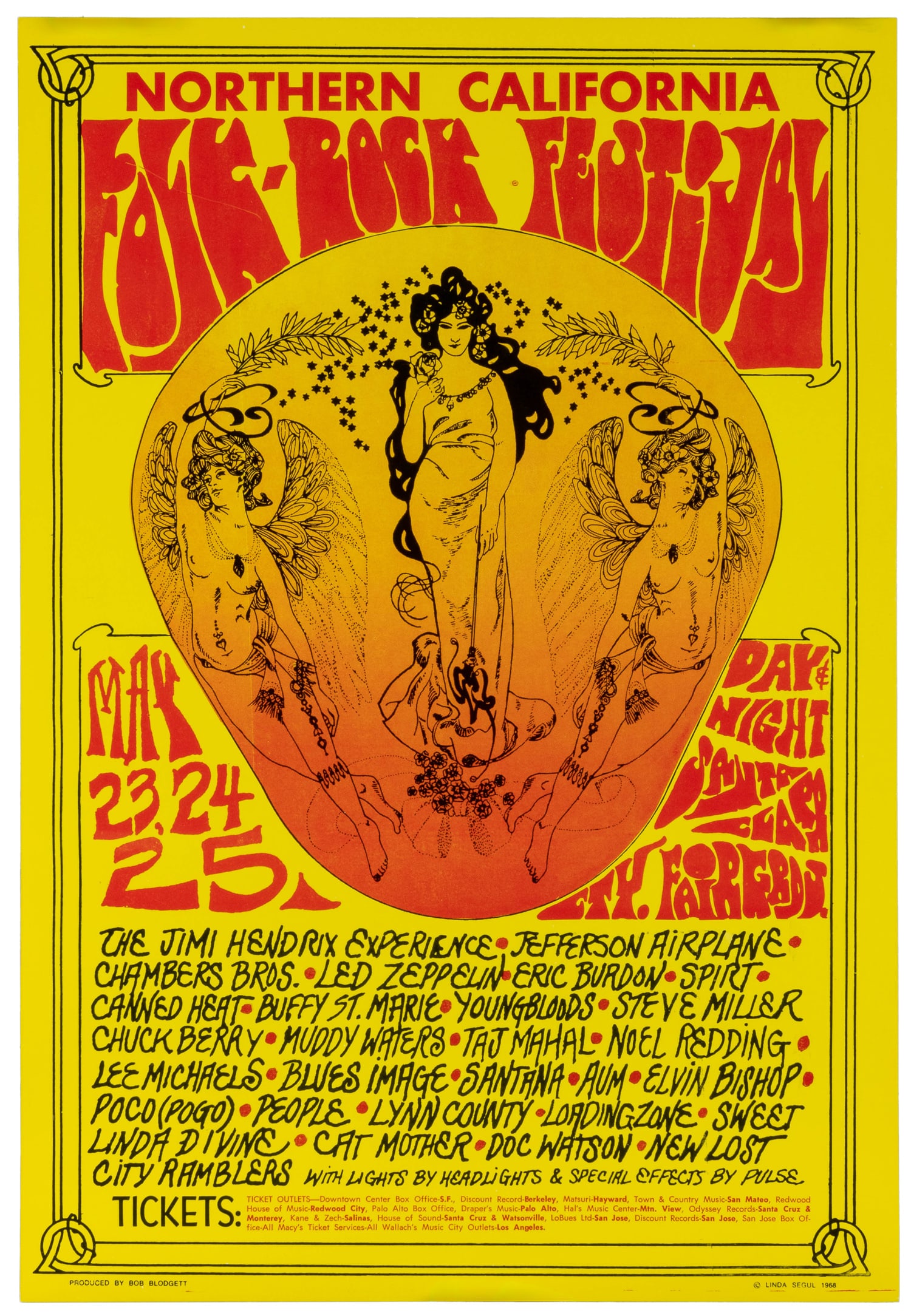 SEGUL, Linda. Northern California Folk-Rock Festival. 1968. (1 of 1)