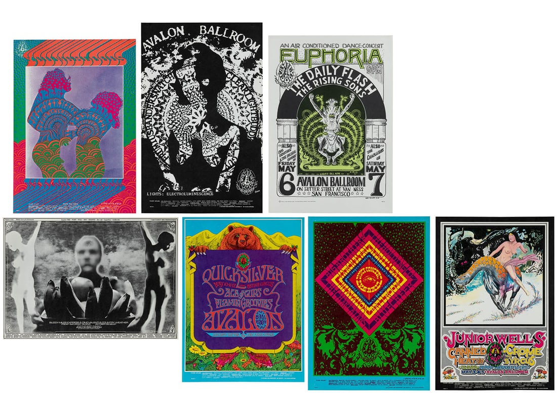 [PSYCHEDELIC ‚Äì FAMILY DOG]. Collection of 37 concert posters. (1 of 8)