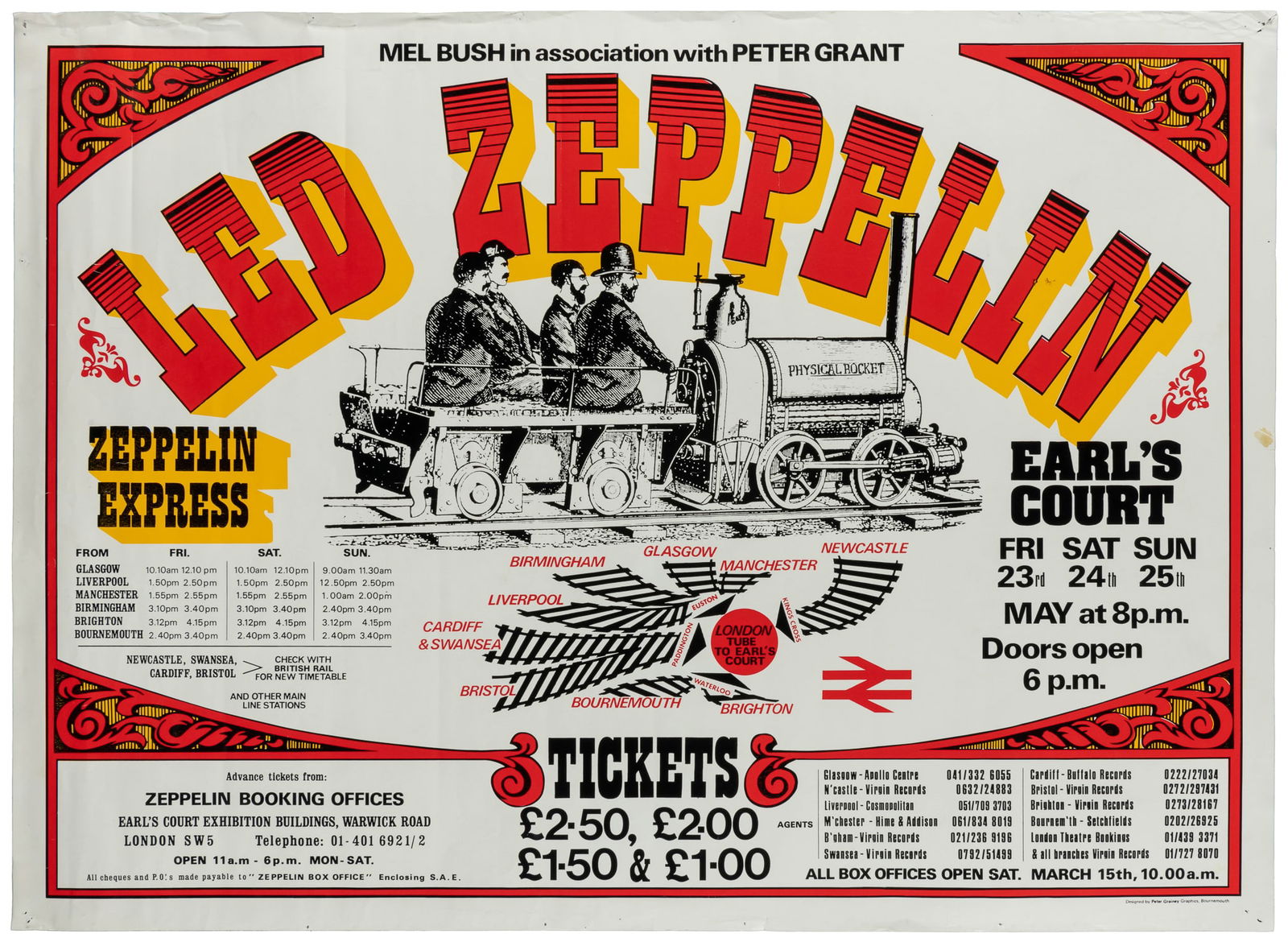 Led Zeppelin / Earl‚Äö√Ñ√¥s Court / Physical Rocket. 1975. (1 of 1)