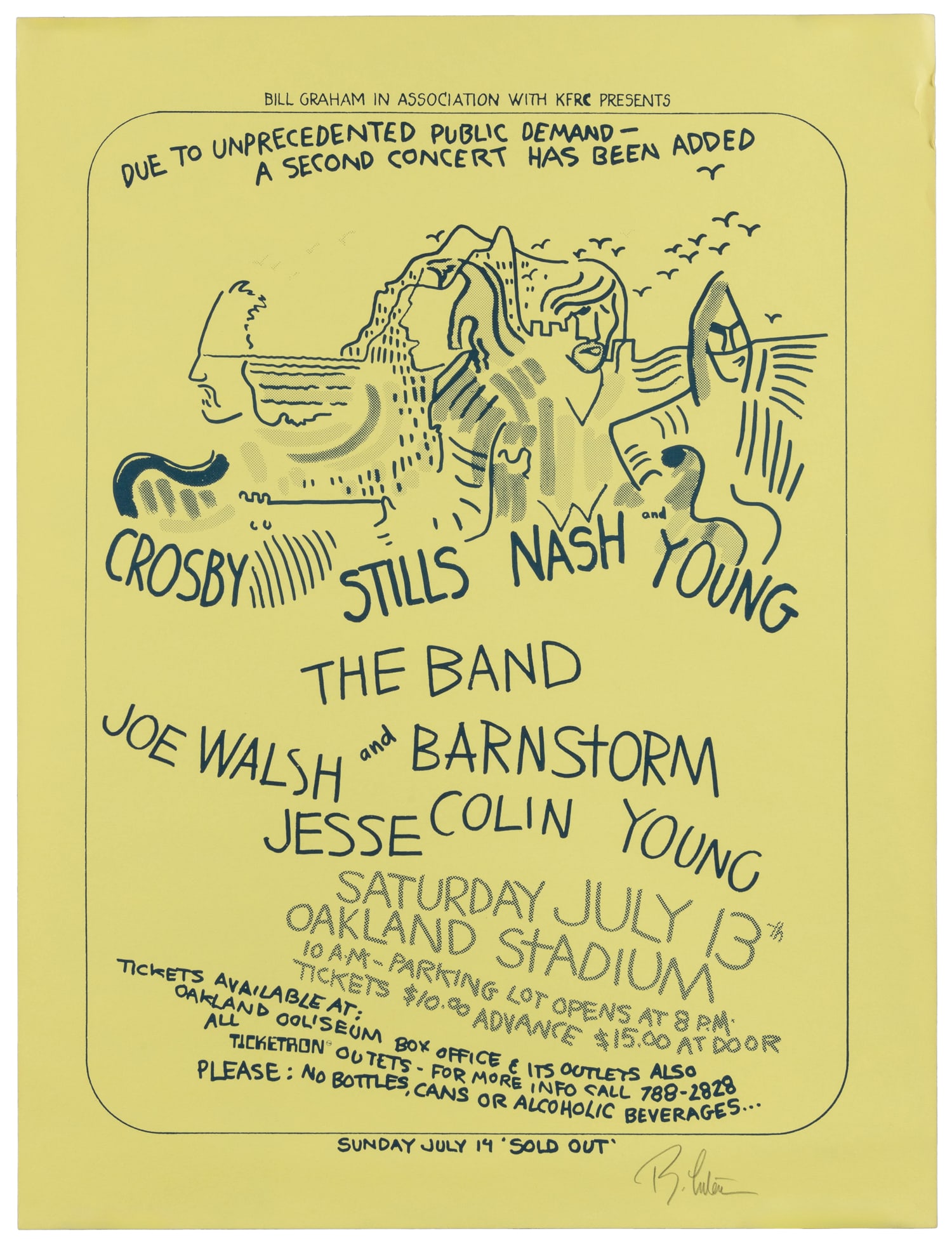 Crosby, Stills, Nash & Young/ Oakland Stadium. 1974. (1 of 1)