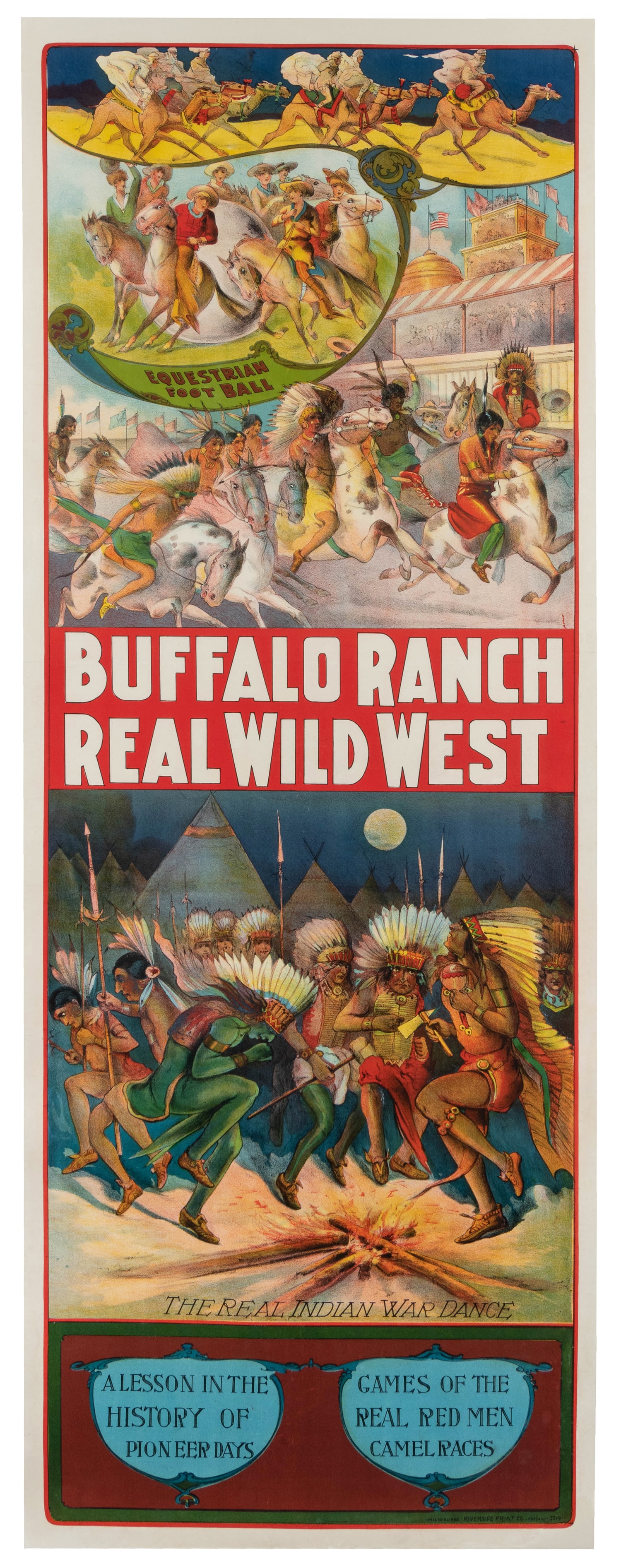 Buffalo Ranch Real Wild West. Milwaukee/Chicago: Riverside, ca. 1920. (1 of 1)